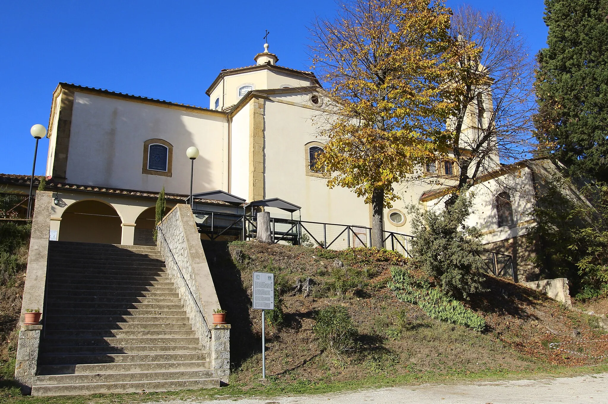 Photo showing: Santuario di Maria Santissima Madre della Divina Provvidenza, Church in Pancole, San Gimignano, Province of Siena, Tuscany, Italy