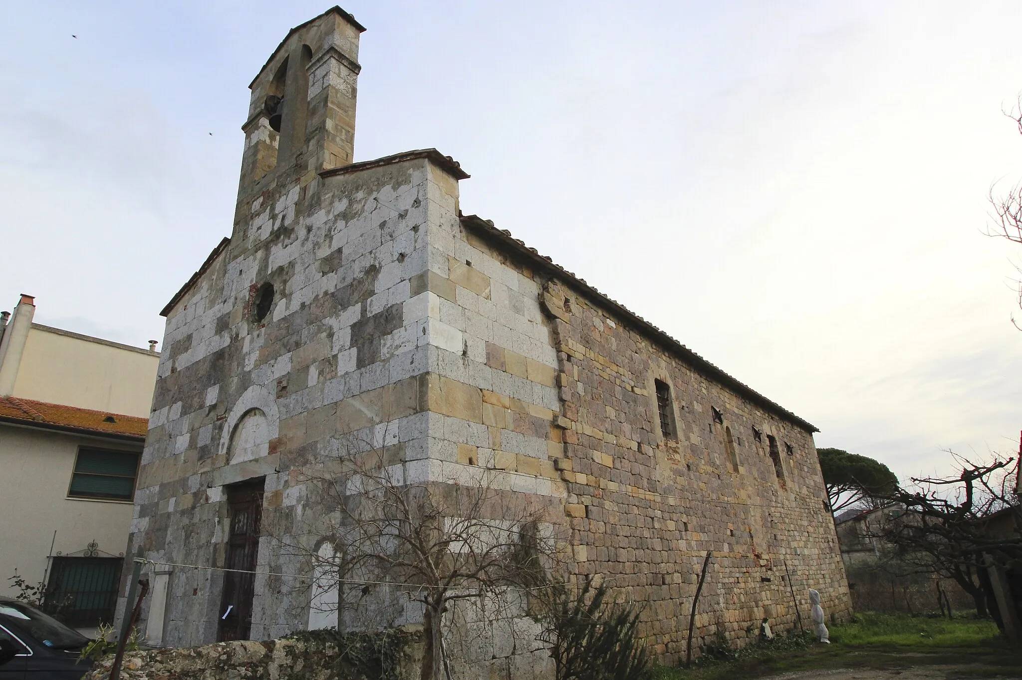Photo showing: Church San Bartolomeo, Campo, hamlet of San Giuliano Terme, Province of Pisa, Tuscany, Italy