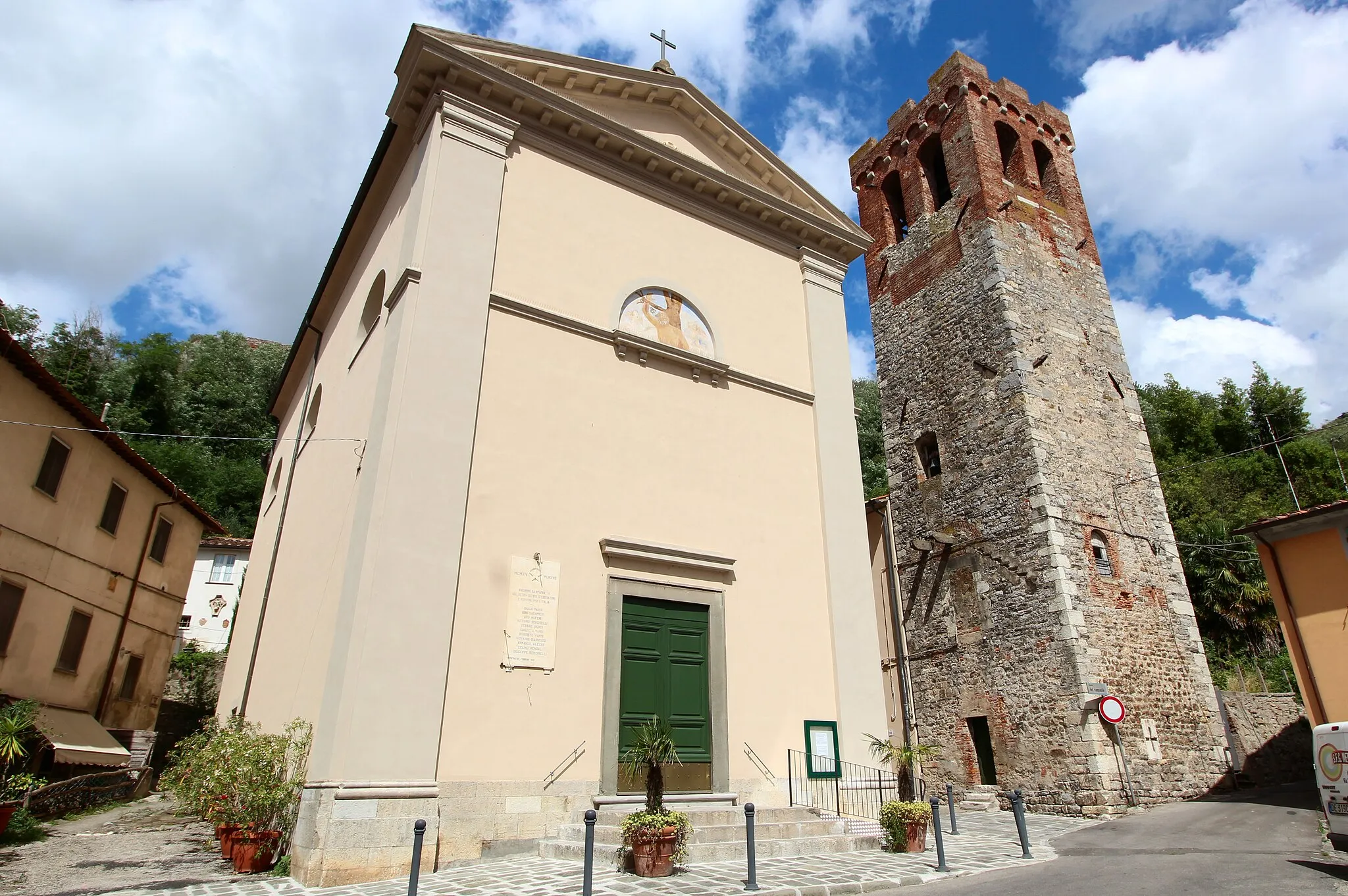 Photo showing: Church San Bartolomeo Apostolo, Ripafratta, hamlet of San Giuliano Terme, Province of Pisa, Tuscany, Italy