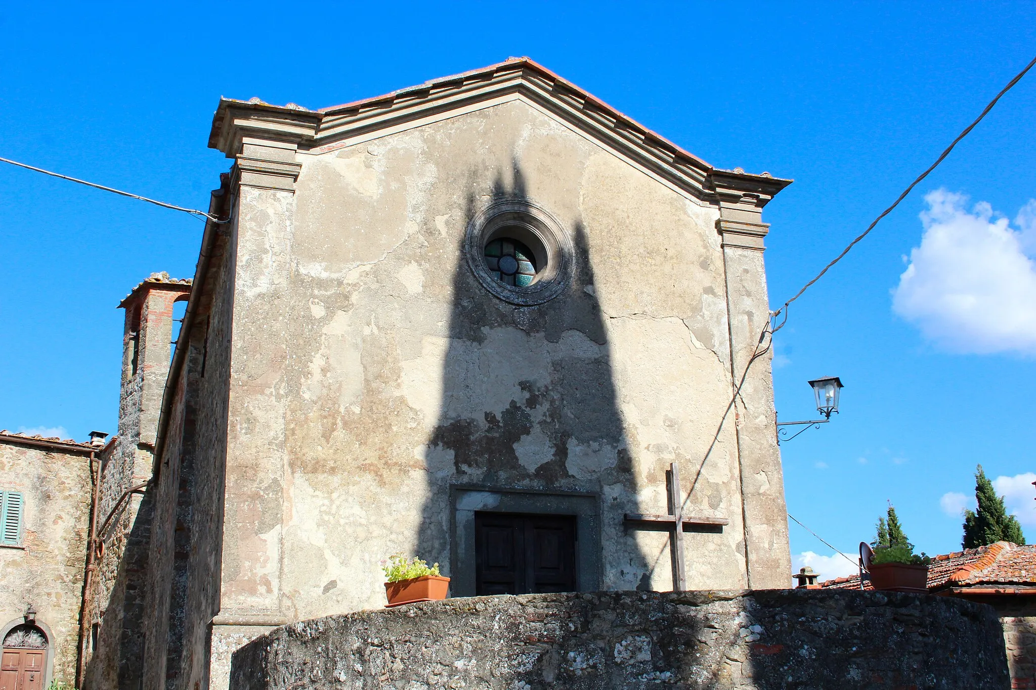 Photo showing: Church San Martino a Starda, in Starda (Castello di Starda), hamlet of Gaiole in Chianti, Province of Siena, Tuscany, Italy