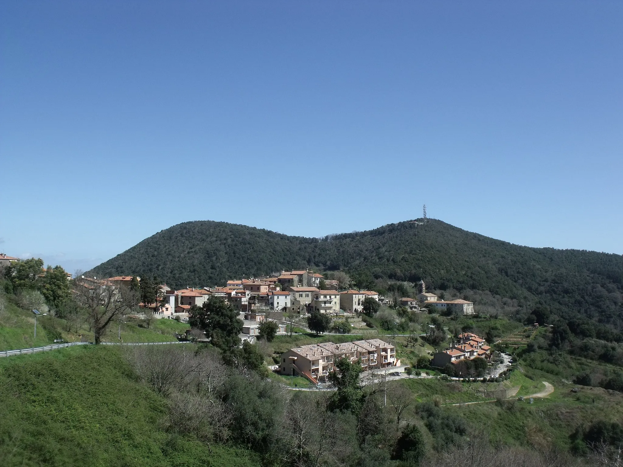 Photo showing: Panorama of Tirli, hamlet of Castiglione della Pescaia, Maremma, Province of Grosseto, Tuscany, Italy