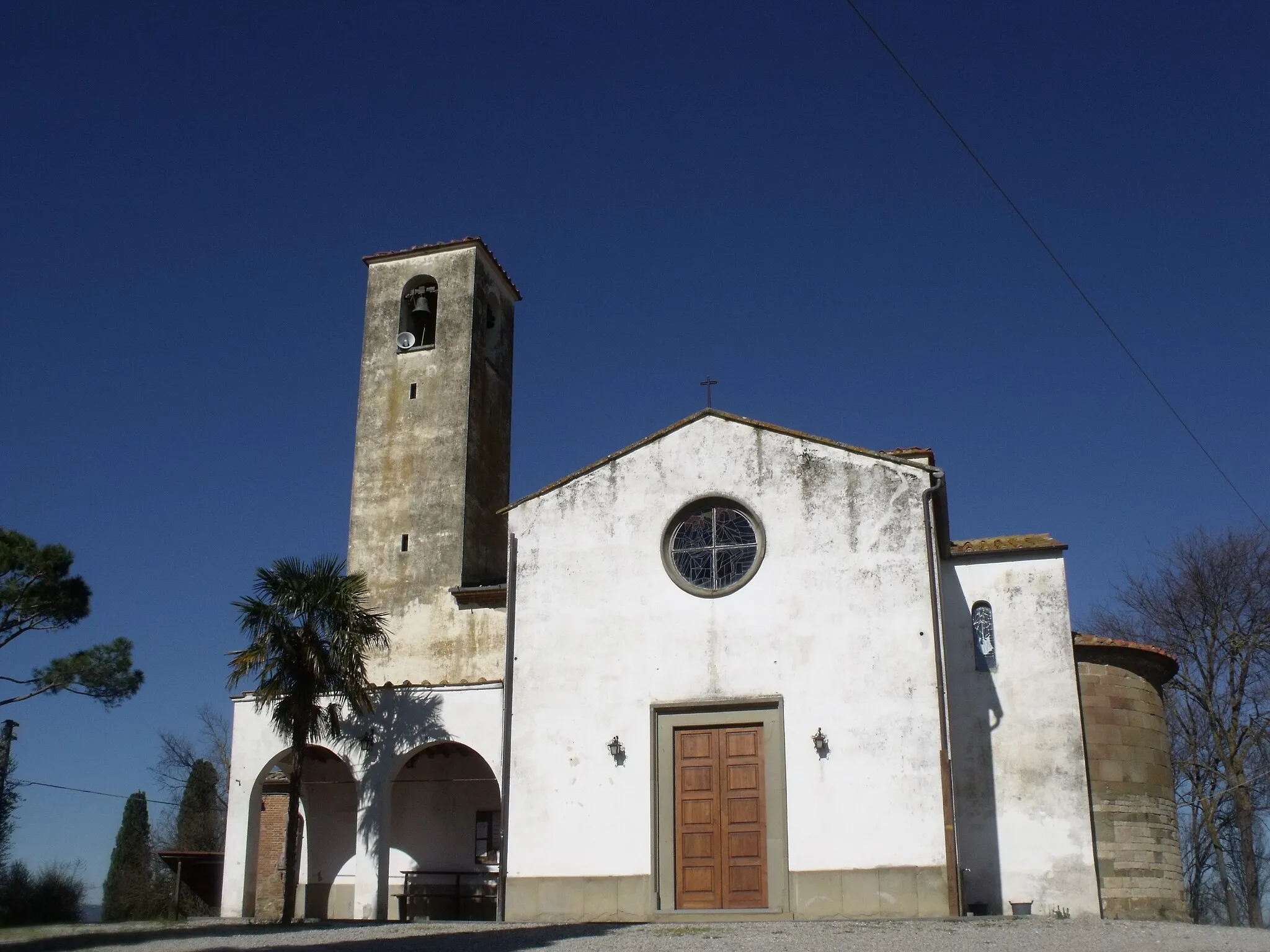 Photo showing: Church of San Bartolomeo in Badicorte, hamlet of Marciano della Chiana, Valdichiana, Province of Arezzo, Tuscany, Italy