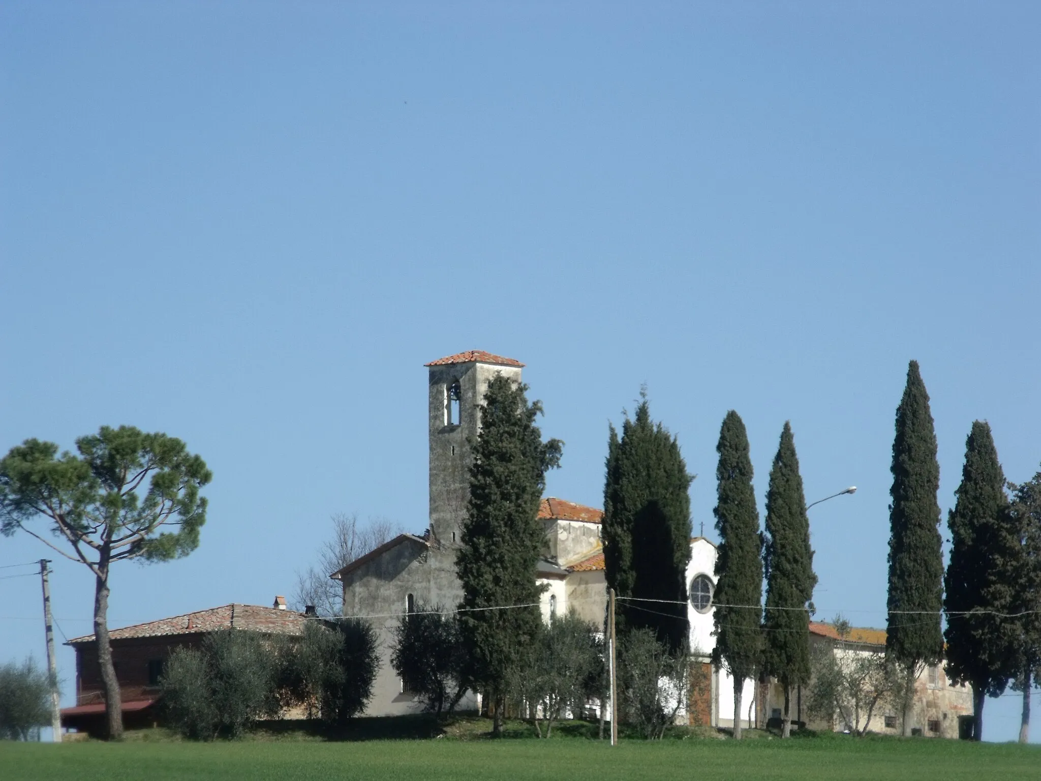 Photo showing: Church of San Bartolomeo in Badicorte, hamlet of Marciano della Chiana, Valdichiana, Province of Arezzo, Tuscany, Italy