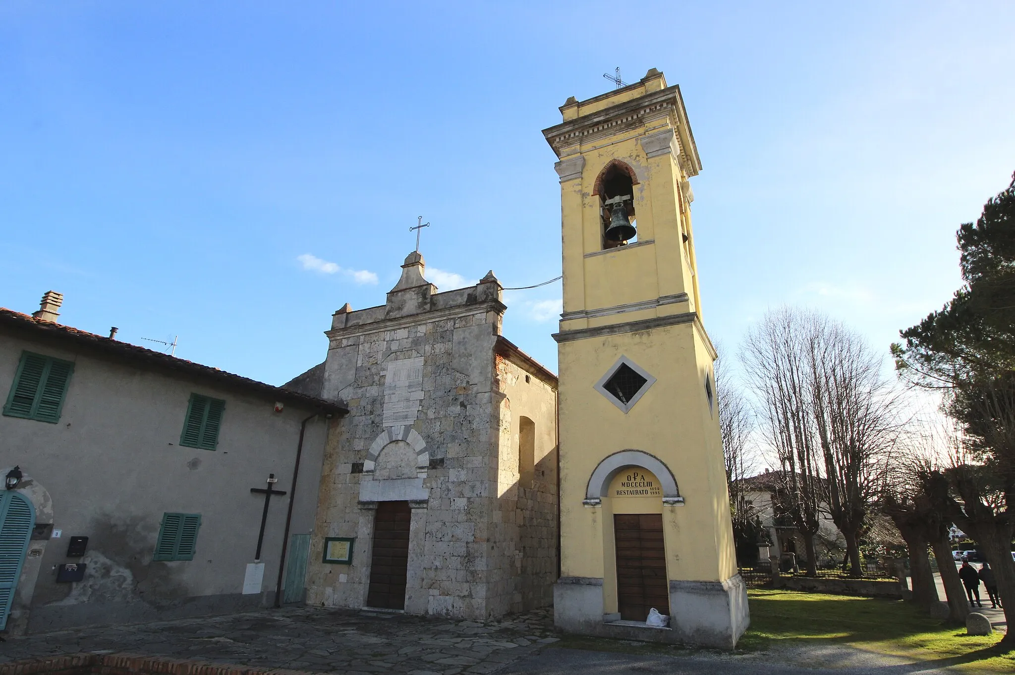 Photo showing: Church San Bartolomeo, Orzignano, hamlet of San Giuliano Terme, Province of Pisa, Tuscany, Italy