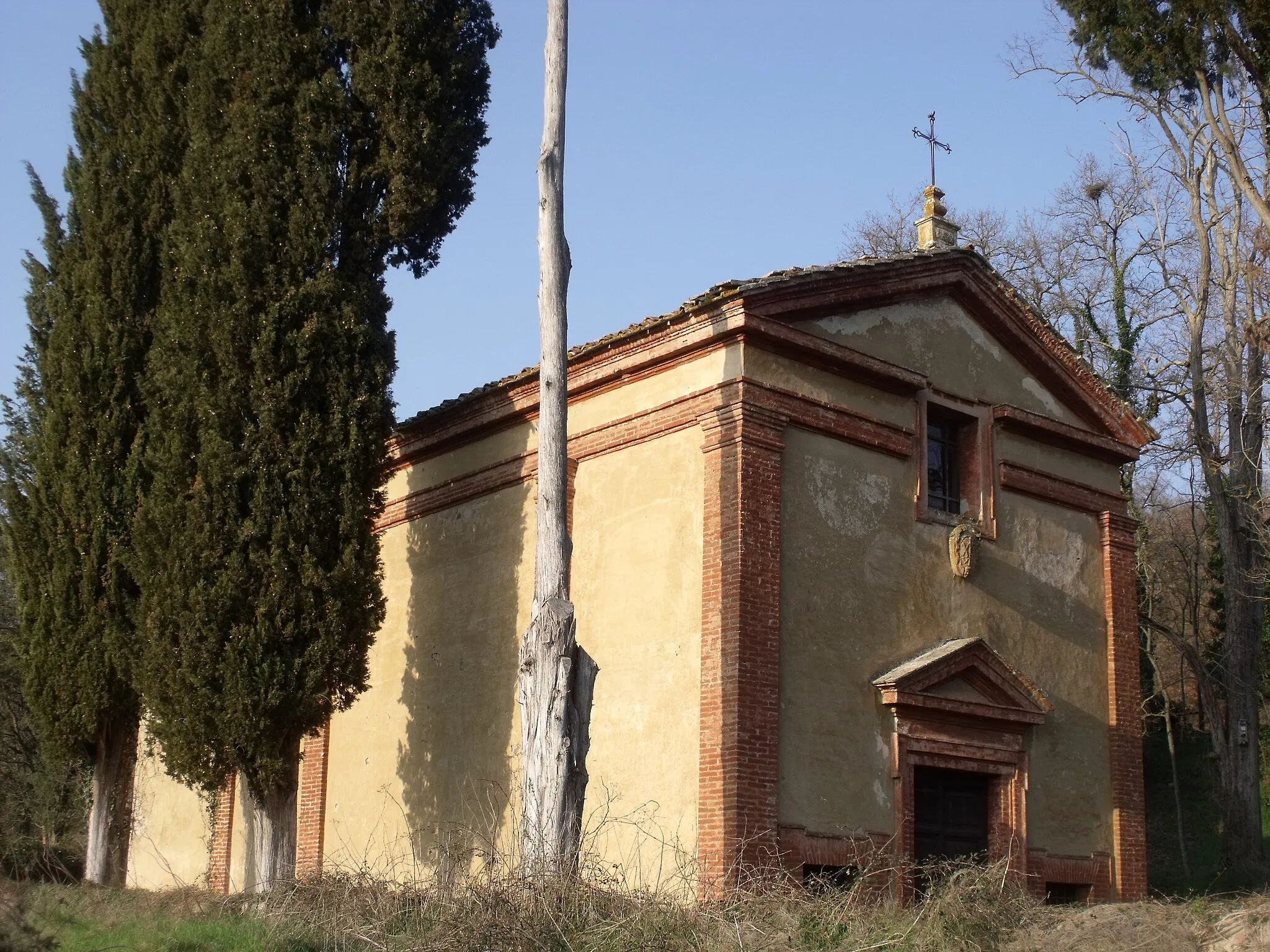 Photo showing: Church Chiesa della Madonna di Montauto in Rapolano Terme (near Rigomagno, Sinalunga), Province of Siena, Tuscany, Italy