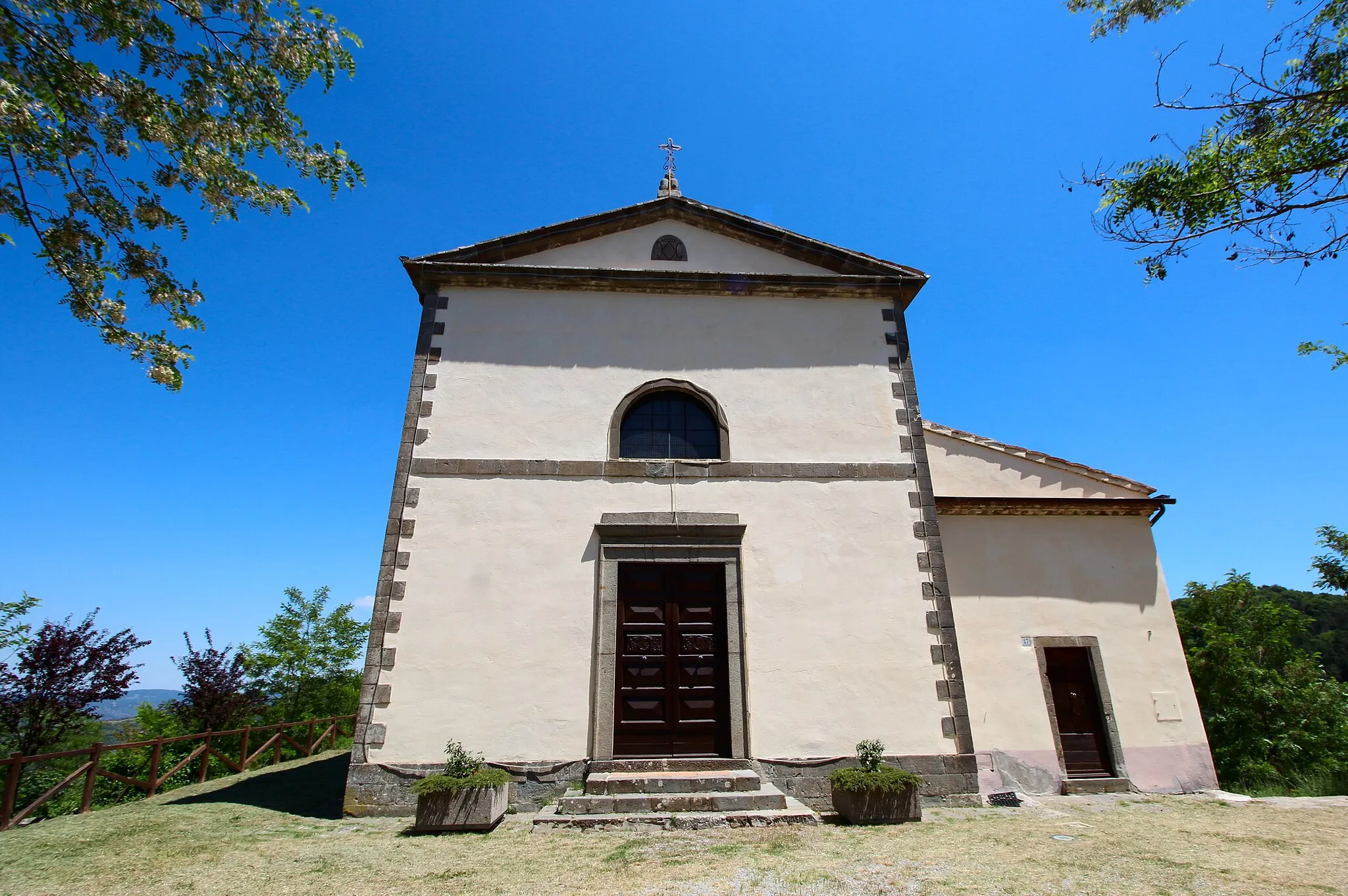 Photo showing: Sanctuary Santuario della Madonna di Val di Prata, outside the historical center of Monticello Amiata, hamlet of Cinigiano, Province of Grosseto, Tuscany, Italy
