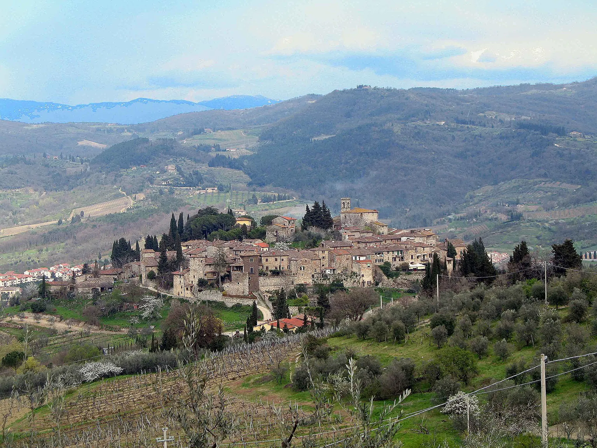 Photo showing: Panorama di Montefioralle (Greve in Chianti)