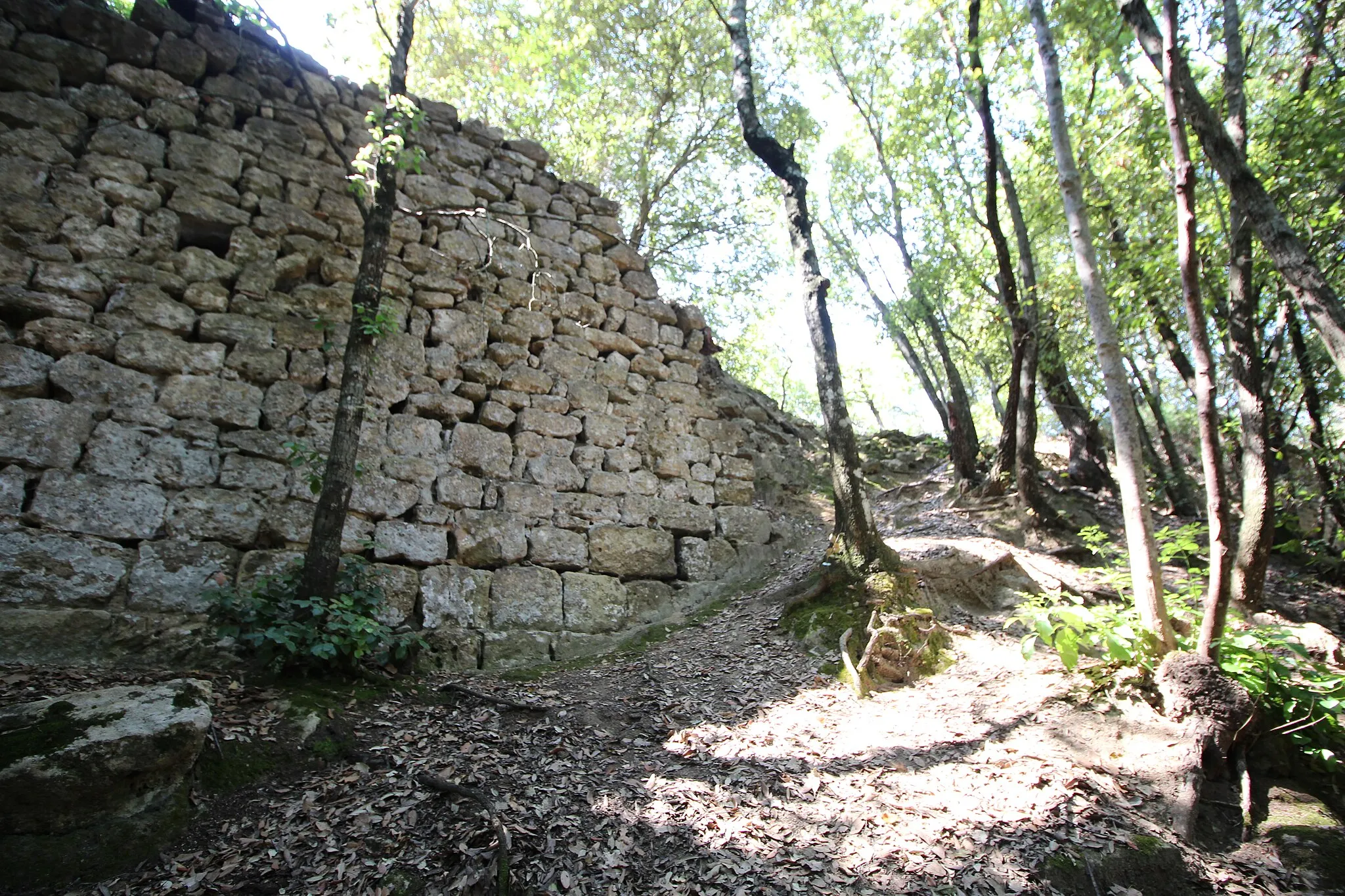 Photo showing: Castle Ruin Castello di Monte Voltraio (also Rocca di Monte Voltraio), Roncolla, east of Volterra, Province of Pisa, Tuscany, Italy