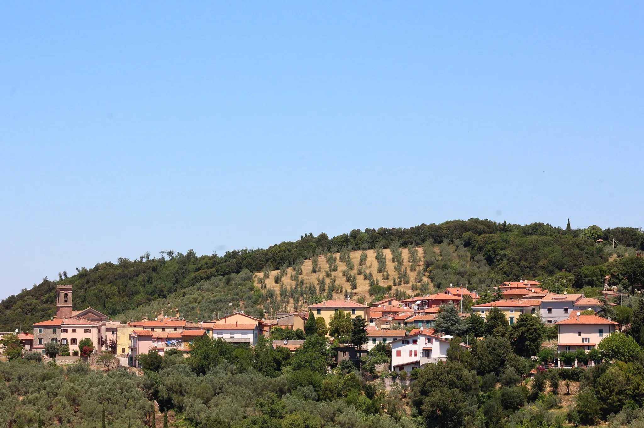 Photo showing: Panorama di Pastina, hamlet of Santa Luce, Province of Pisa, Tuscany, Italy