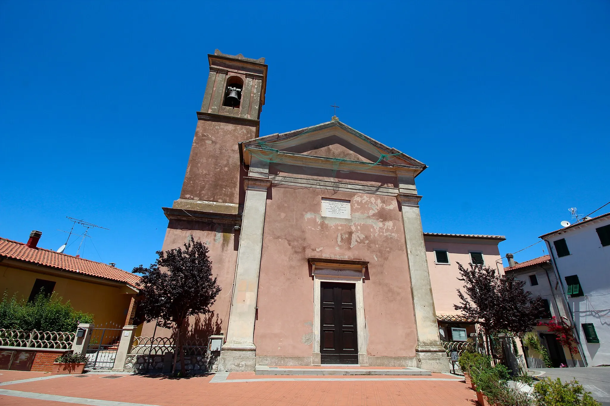 Photo showing: Church San Bartolomeo, Pastina, hamlet of Santa Luce, Province of Pisa, Tuscany, Italy