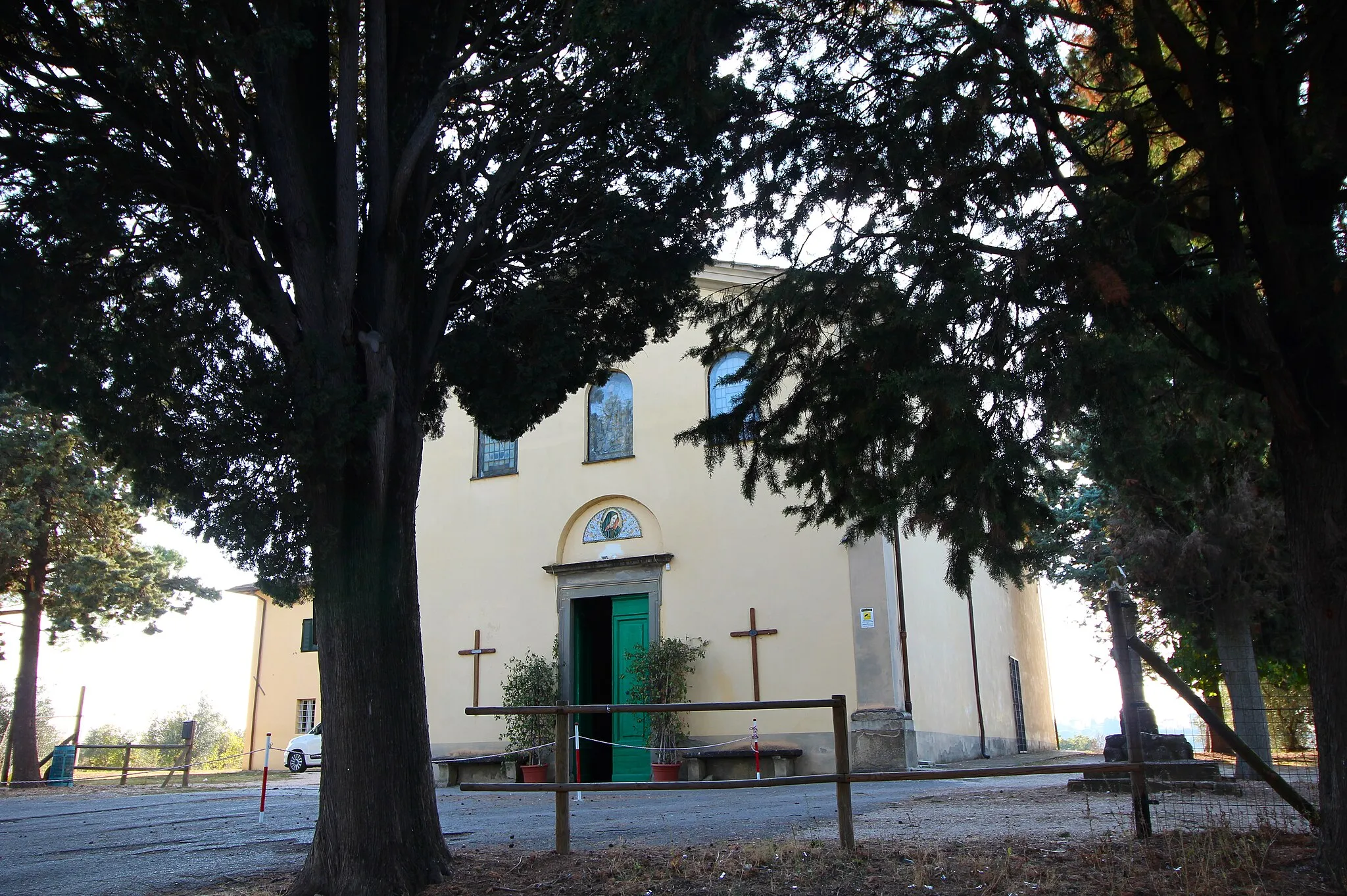 Photo showing: Church San Cristoforo, Montecchio della Pozzanghera / Montecchio del Loto, hamlet of Cortona, Province of Arezzo, Tuscany, Italy