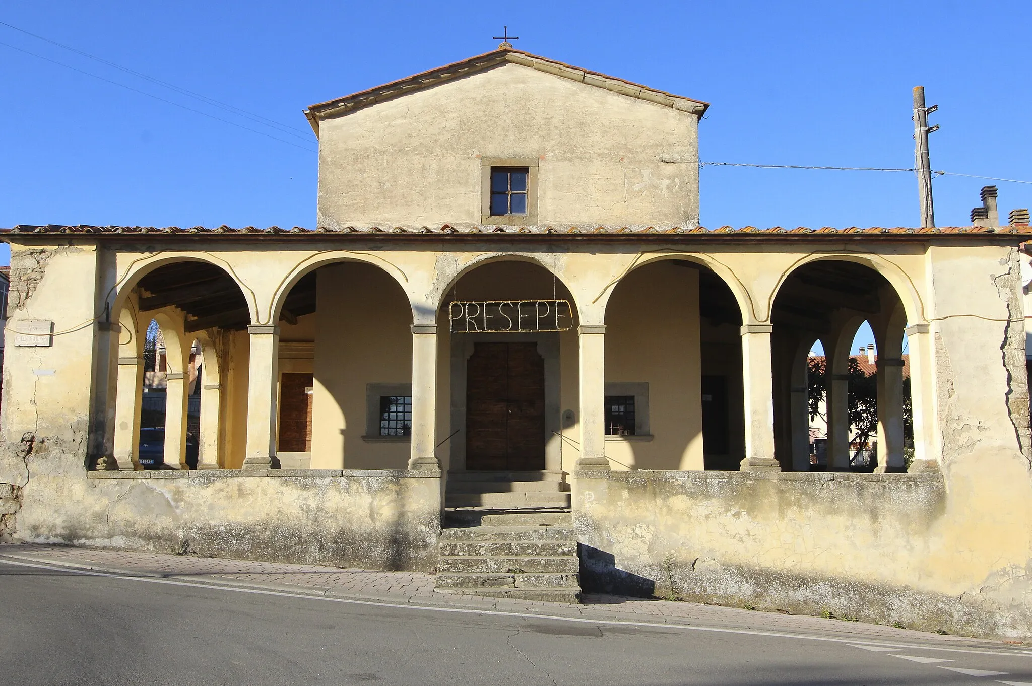 Photo showing: Church/Oratory Oratorio della Madonna della Costanella, Ciggiano, hamlet of Civitella in Val di Chiana, Province of Arezzo, Tuscany, Italy