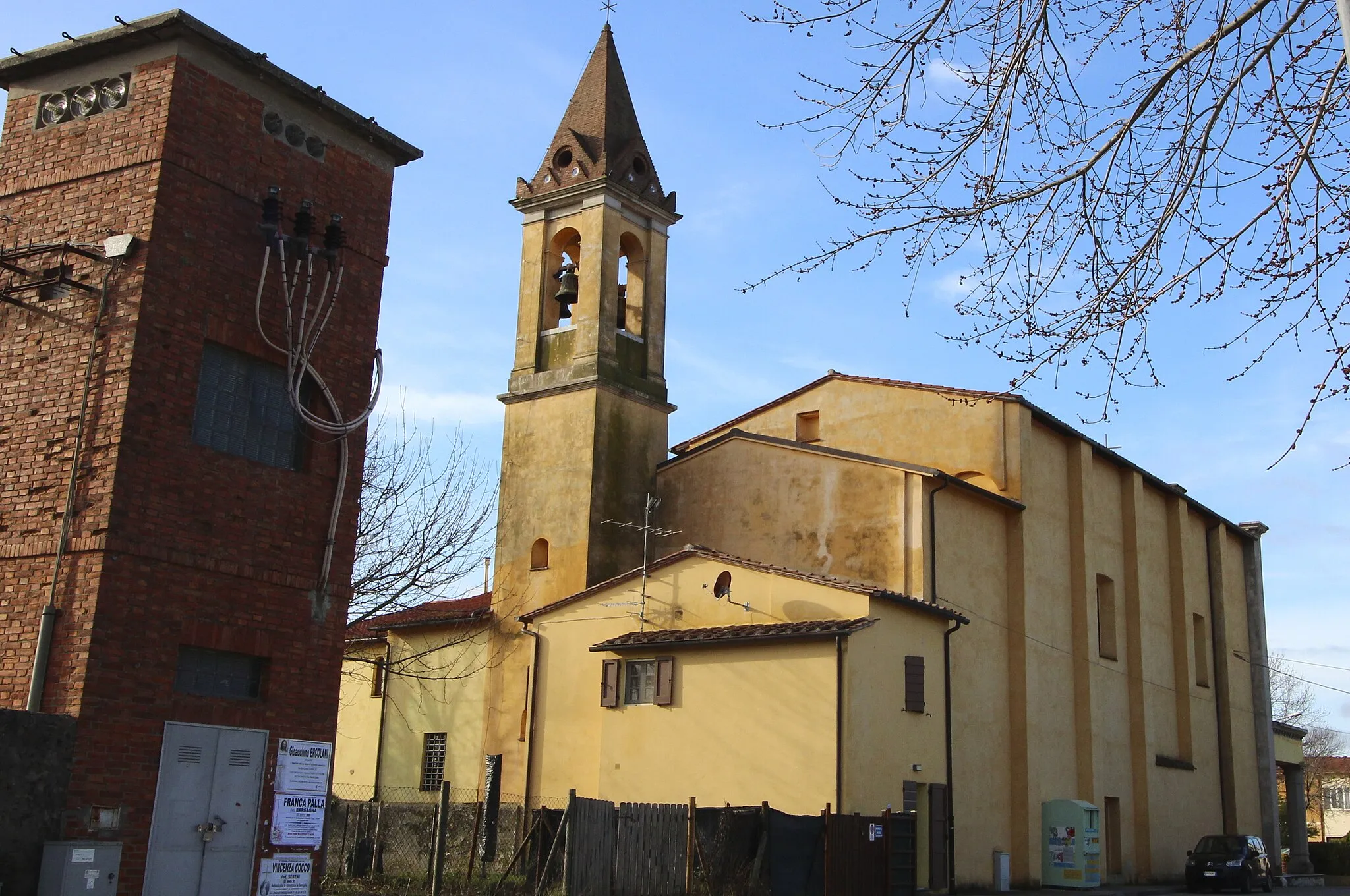 Photo showing: Church San Giovanni Evangelista, Gello, hamlet of San Giuliano Terme, Province of Pisa, Tuscany, Italy