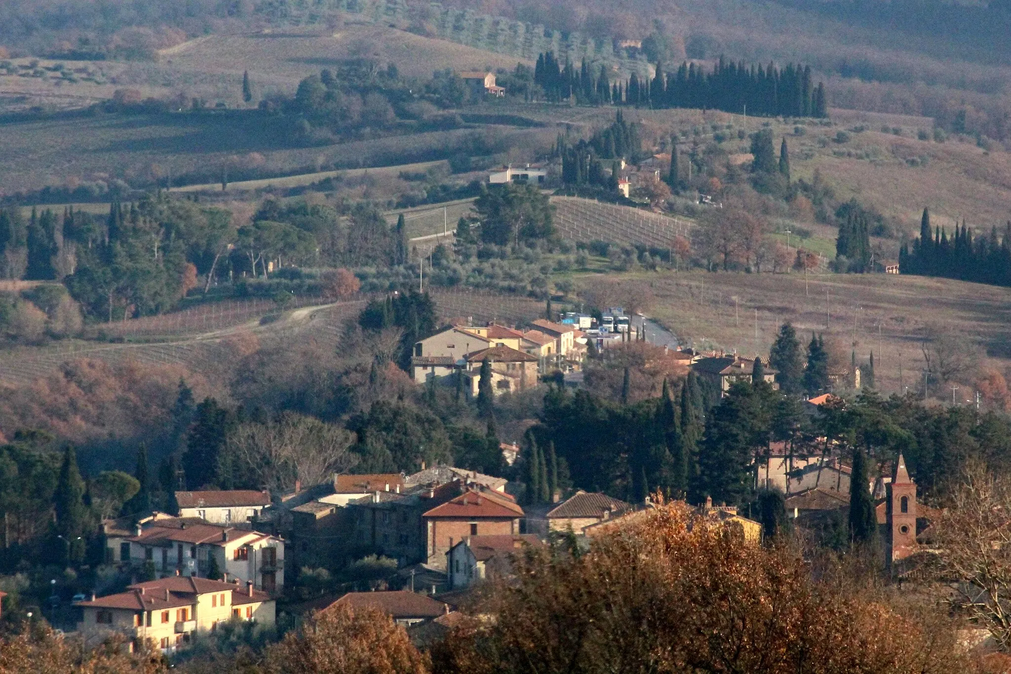 Photo showing: Panorama of Piazze, hamlet of Cetona, Province of Siena, Tuscany, Italy