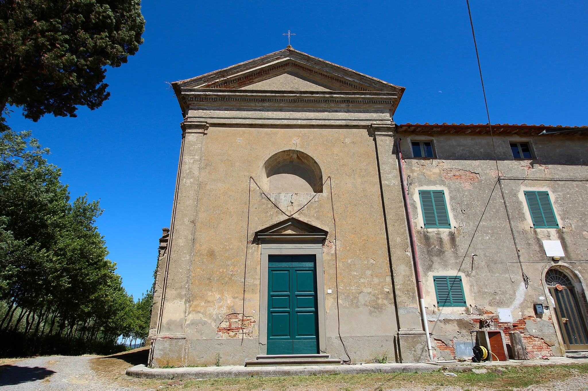 Photo showing: Church San Bartolomeo a Casanova, Selvatelle, hamlet of Terricciola, Province of Pisa, Tuscany, Italy