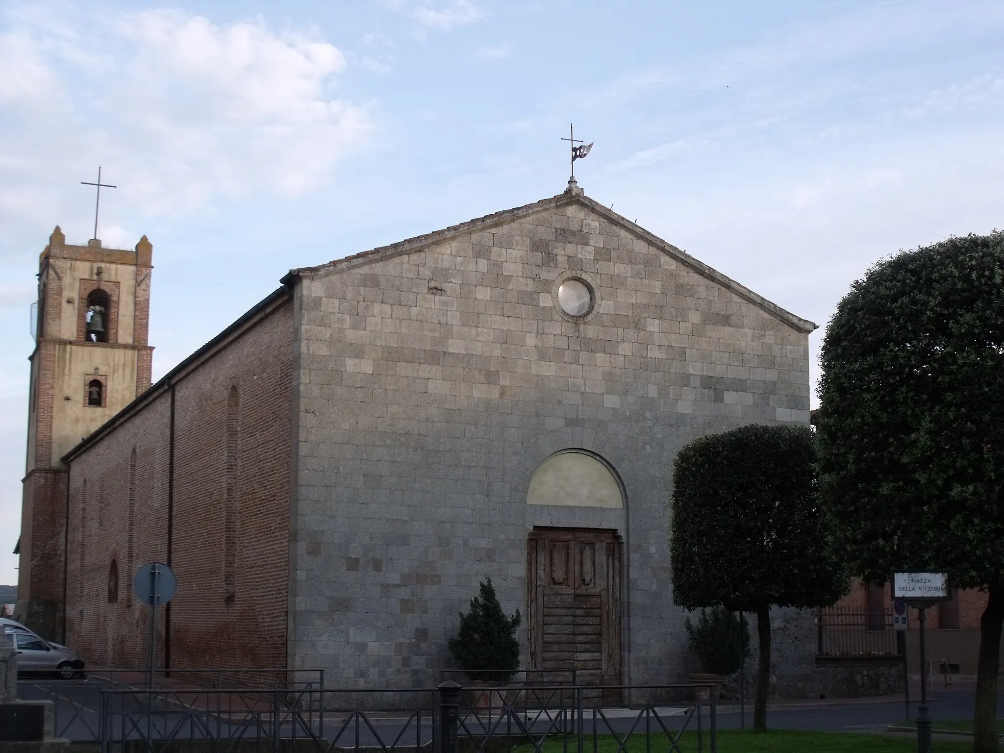 Photo showing: Church of San Michele Arcangelo in Paganico, hamlet of Civitella Paganico, Maremma, Province of Grosseto, Tuscany, Italy