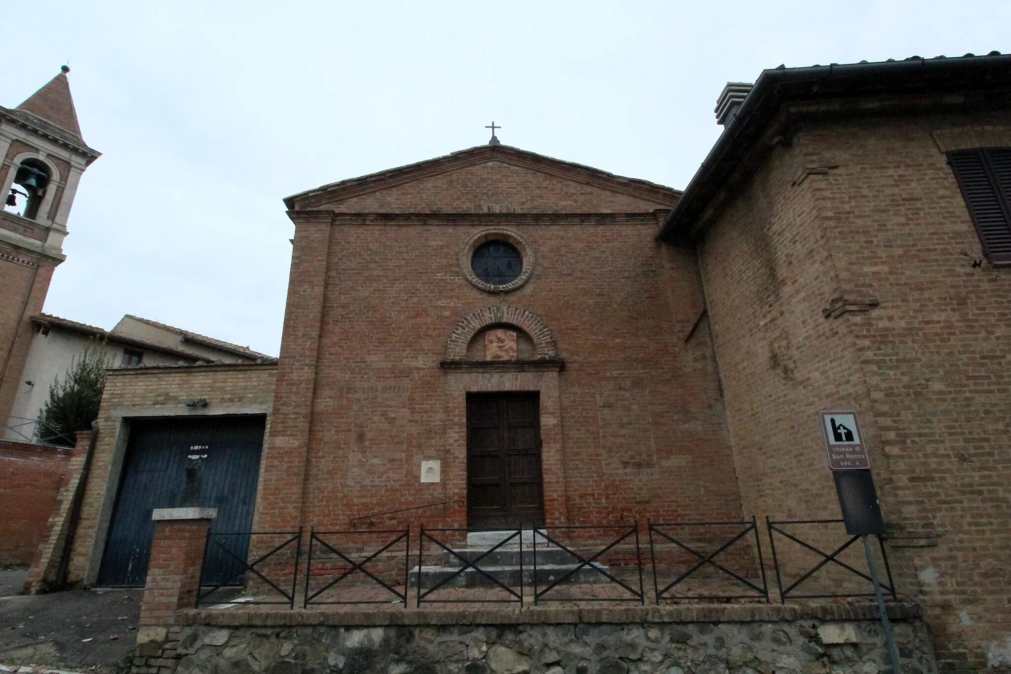 Photo showing: Church San Rocco (Oratorio della Compagnia di San Rocco), Torrenieri, hamlet of Montalcino, Province of Siena, Tuscany, Italy