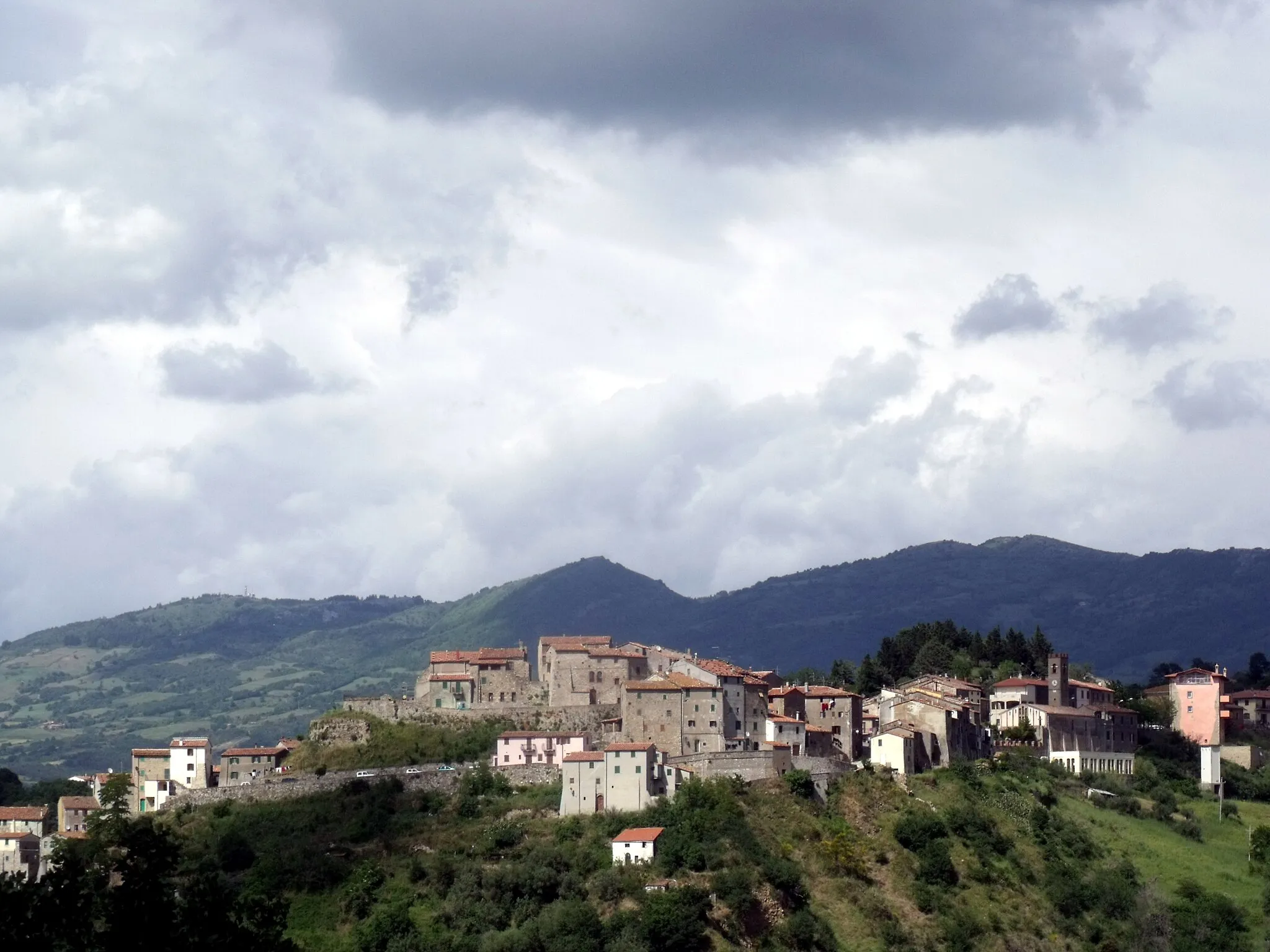 Photo showing: Panorama of Cana, hamlet of Roccalbegna, Province of Grosseto, Tuscany, Italy