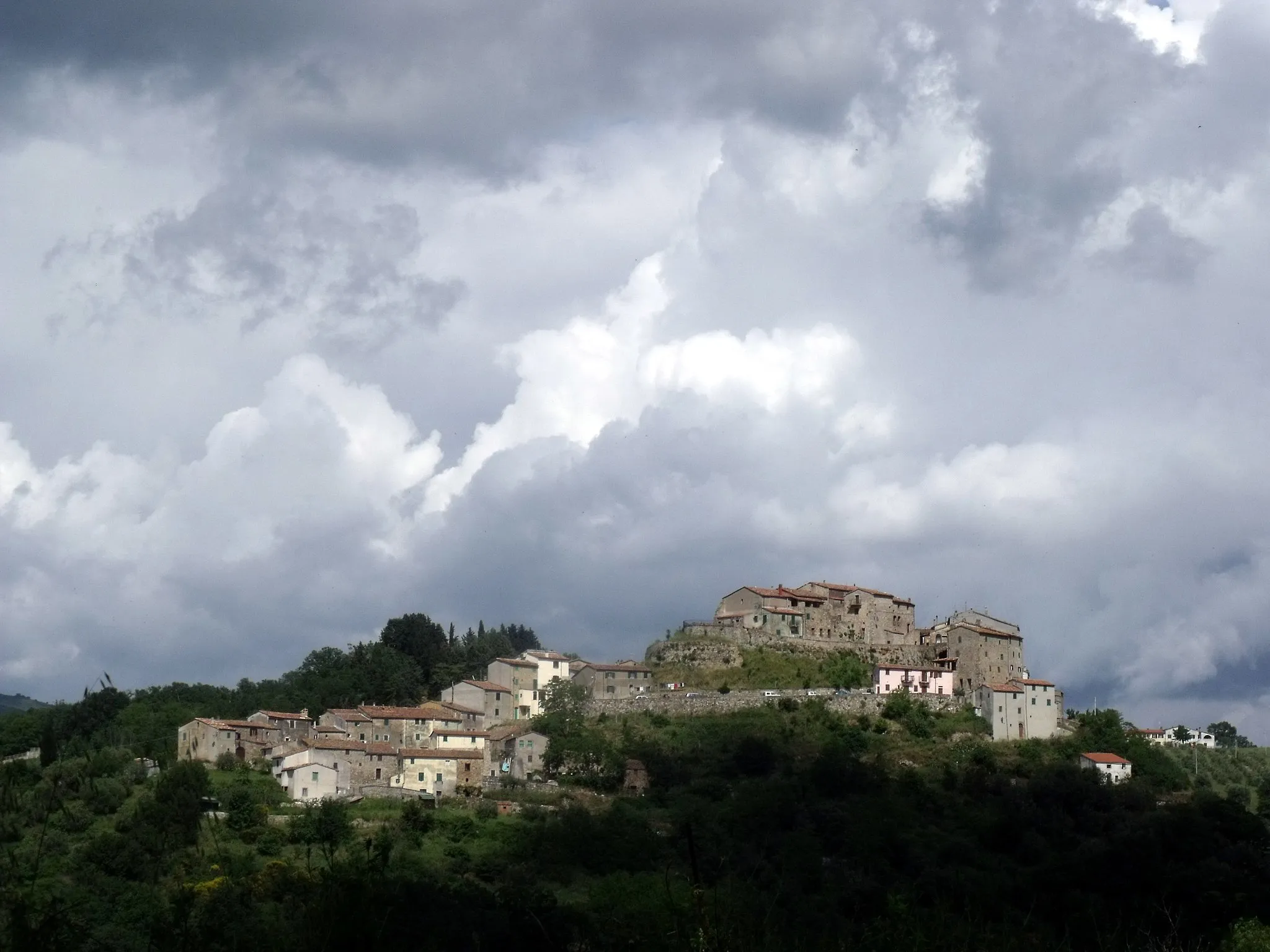 Photo showing: Panorama of Cana, hamlet of Roccalbegna, Province of Grosseto, Tuscany, Italy
