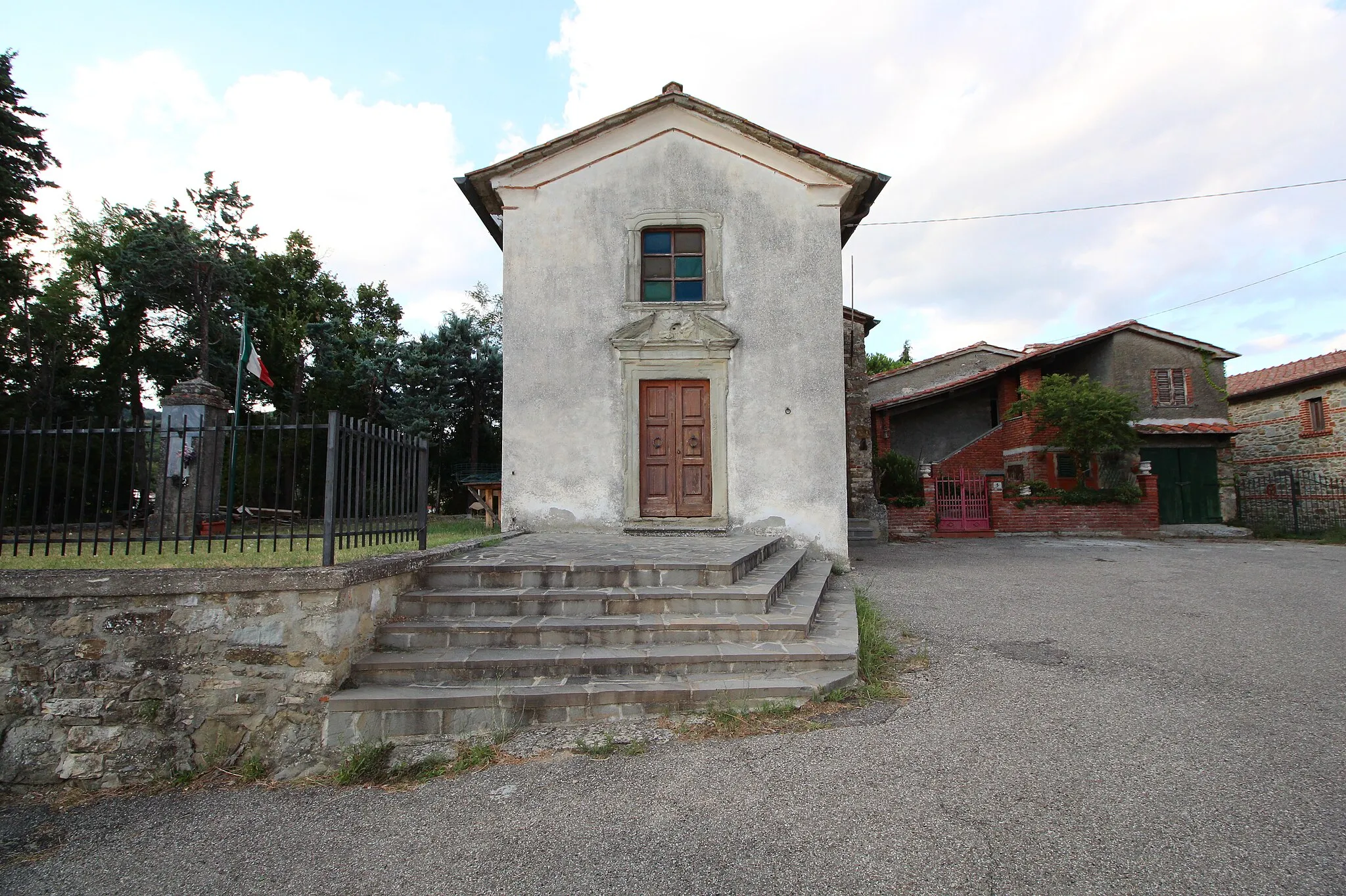 Photo showing: Church/Oratory Chiesa della Compagnia di Santa Maria, Bibbiano, hamlet of Capolona, Province of Arezzo, Tuscany, Italy