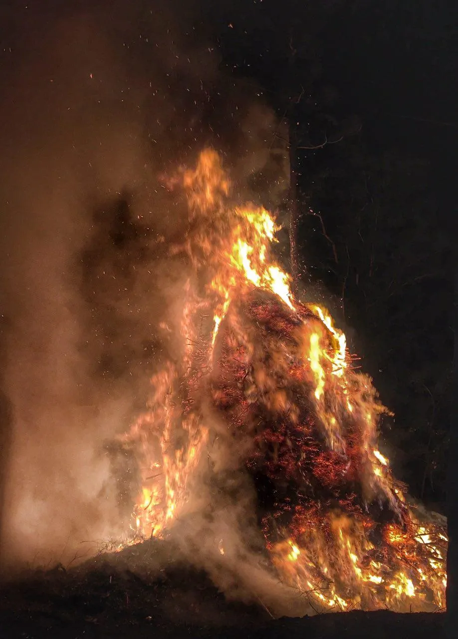 Photo showing: Il fuoco del calendo