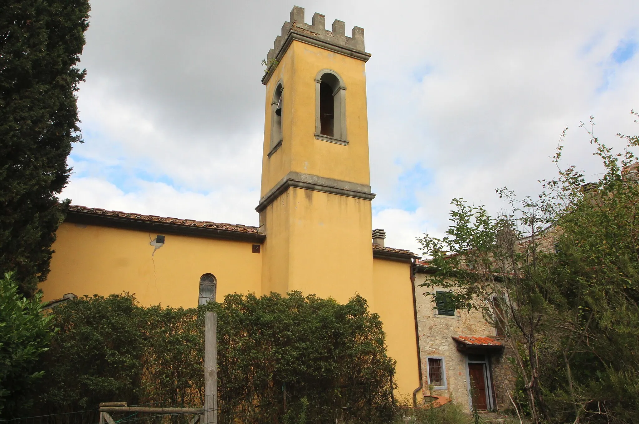 Photo showing: Church Santa Maria, Santa Maria a Grignano, Castellina in Chianti, Province of Siena, Tuscany, Italy