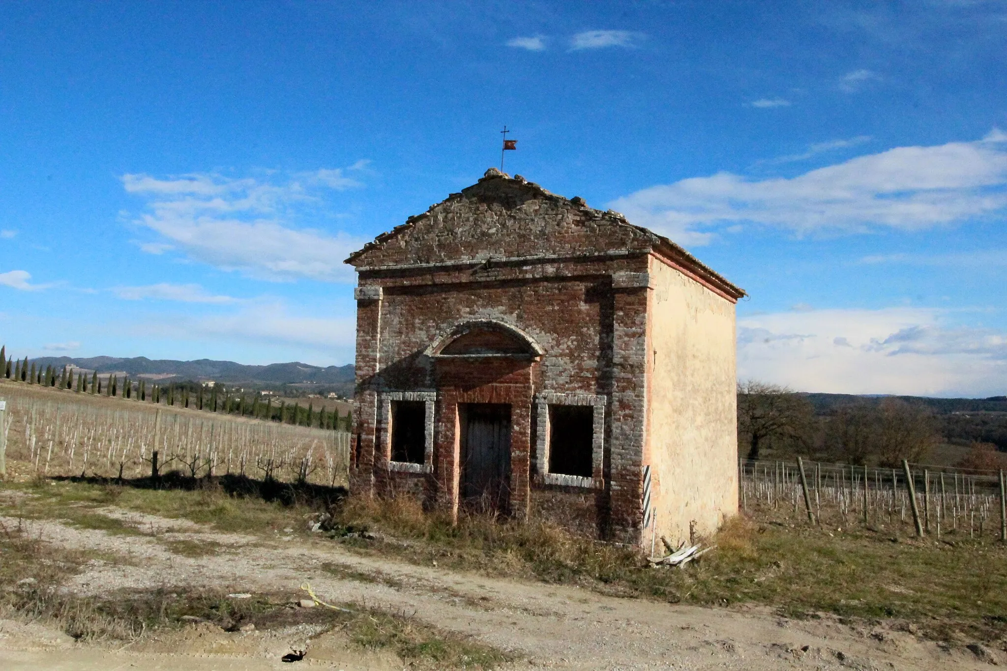 Photo showing: Chapel Cappella di Vitignano, in the territory of Castelnuovo Berardenga, near Vitignano and Pianella, Province of Siena, Tuscany, Italy.