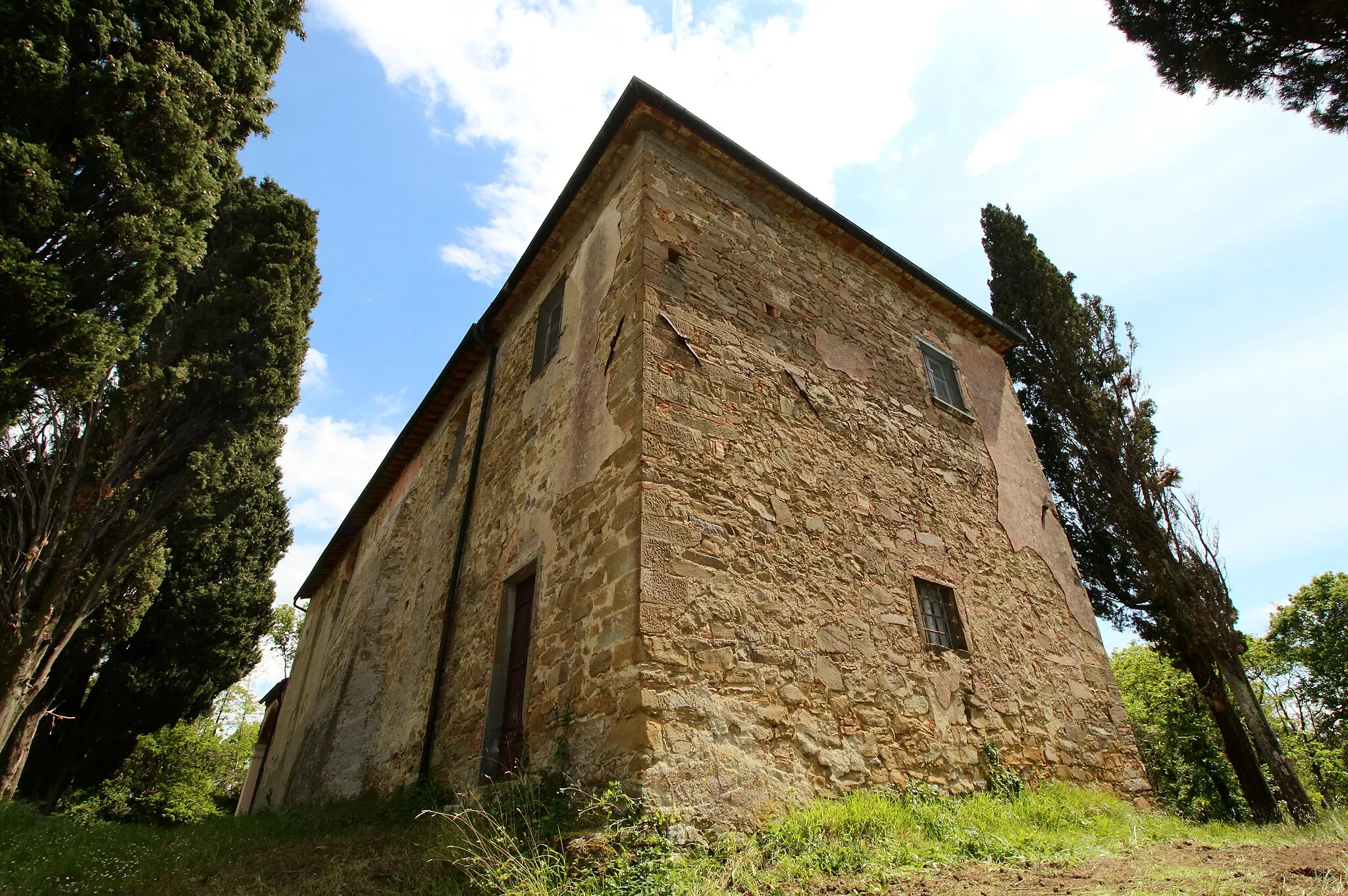 Photo showing: Sanctuary Madonna del Carmine, just outside Rivalto, hamlet of Chianni, Province of Pisa, Tuscany, Italy