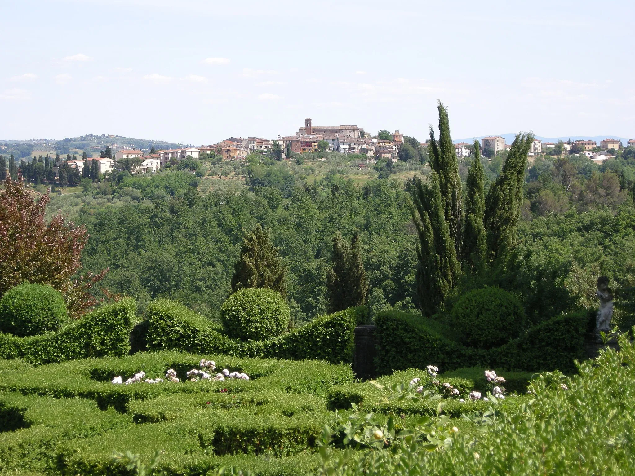 Photo showing: Villa di meleto, veduta su castelnuovo val d'elsa