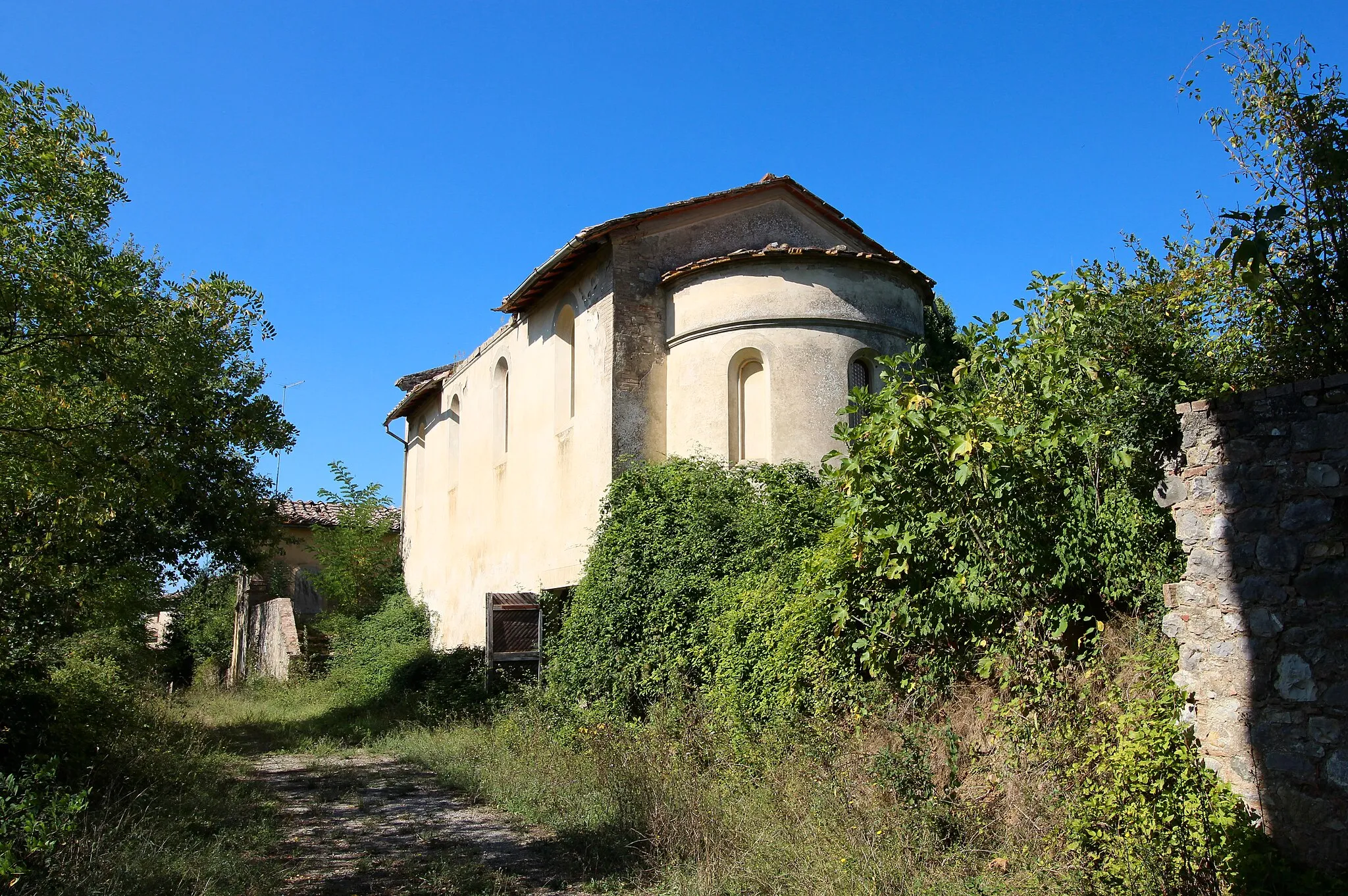 Photo showing: Church San Piero, in Barca, location of San Piero (hamlet of Castelnuovo Berardenga), Province of Siena, Tuscany, Italy