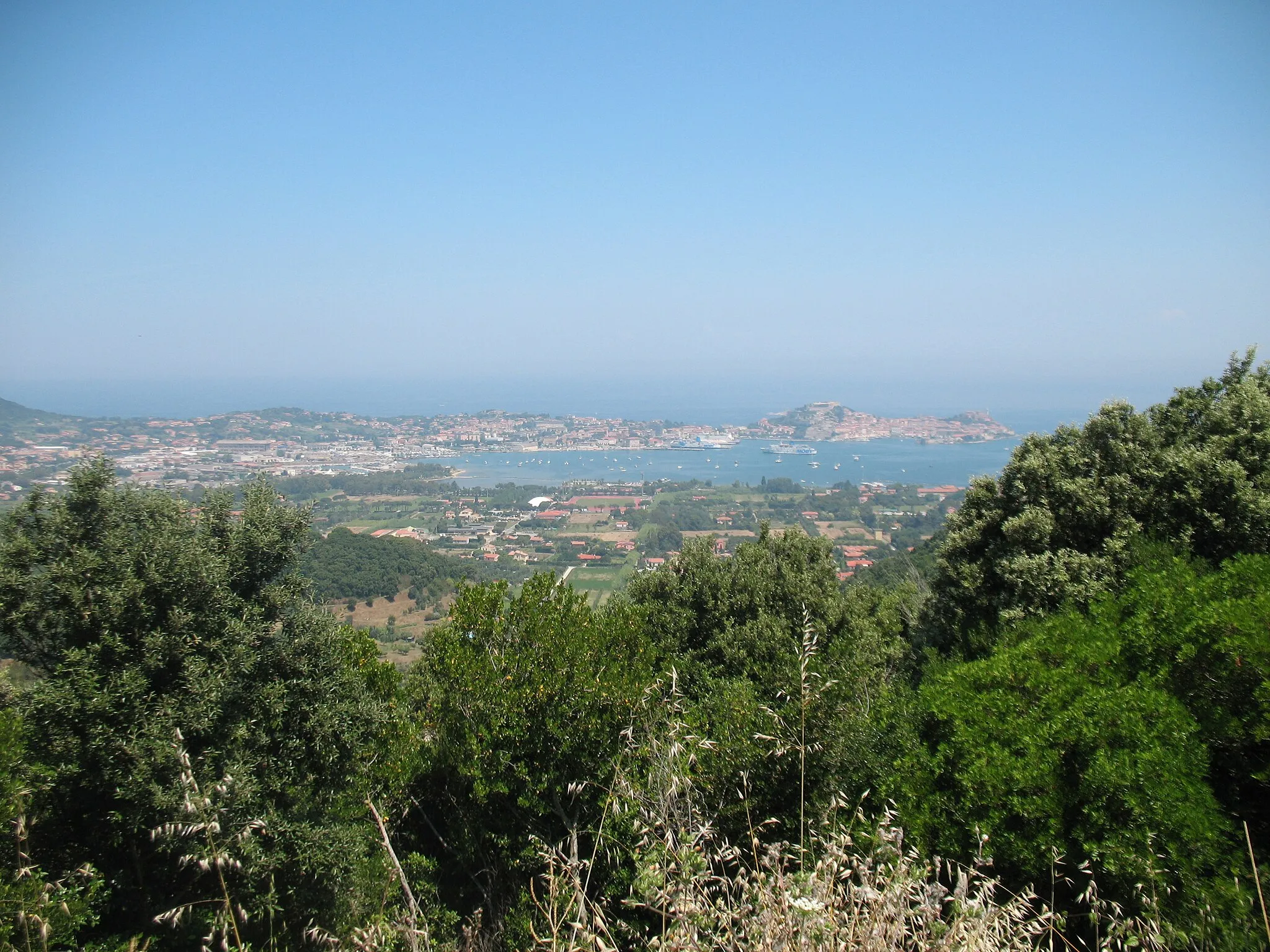 Photo showing: Vista di Portoferraio da Via Colle Reciso