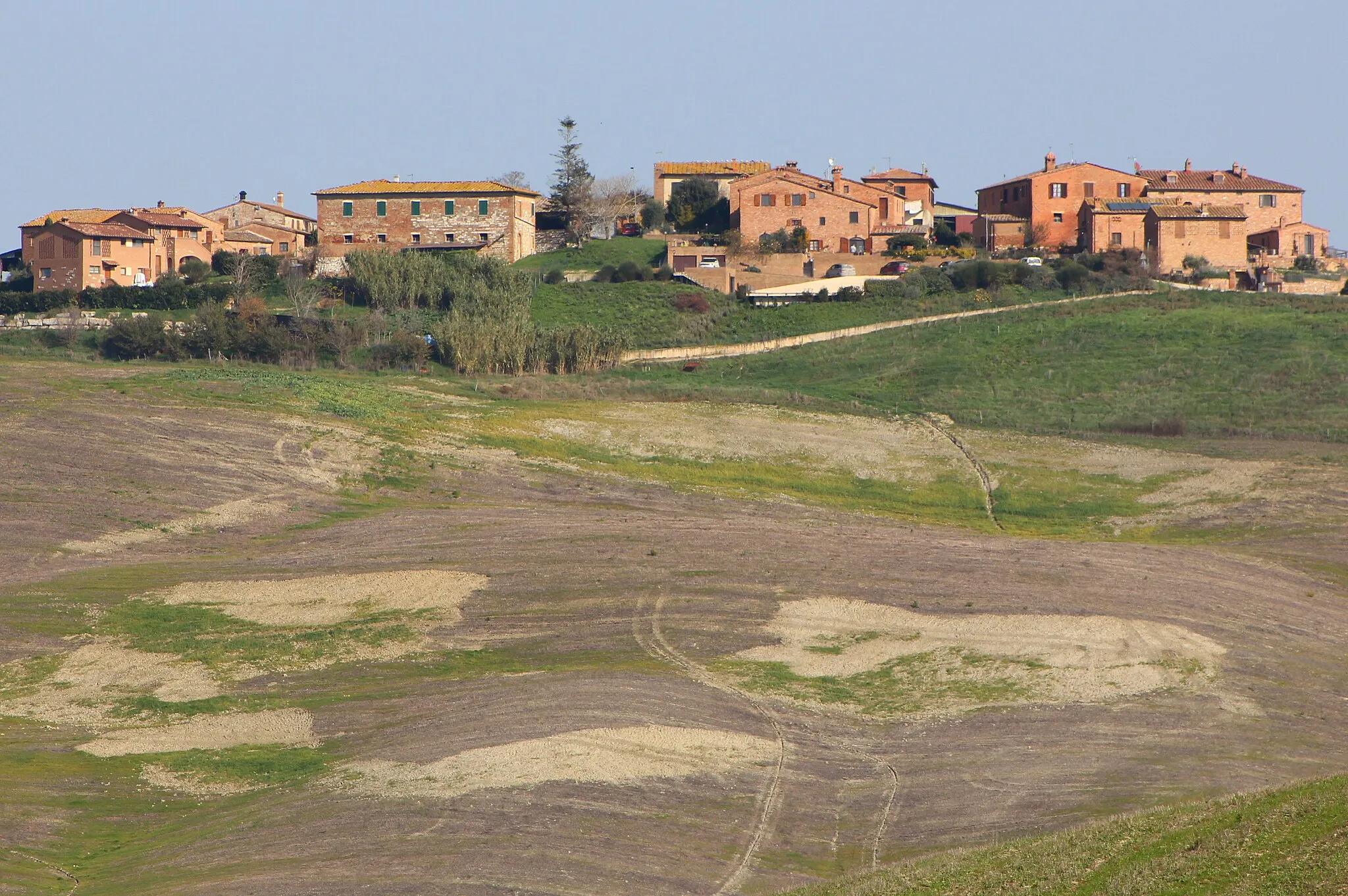 Photo showing: Mucigliani, village in the territory of Asciano, Province of Siena, Tuscany, Italy