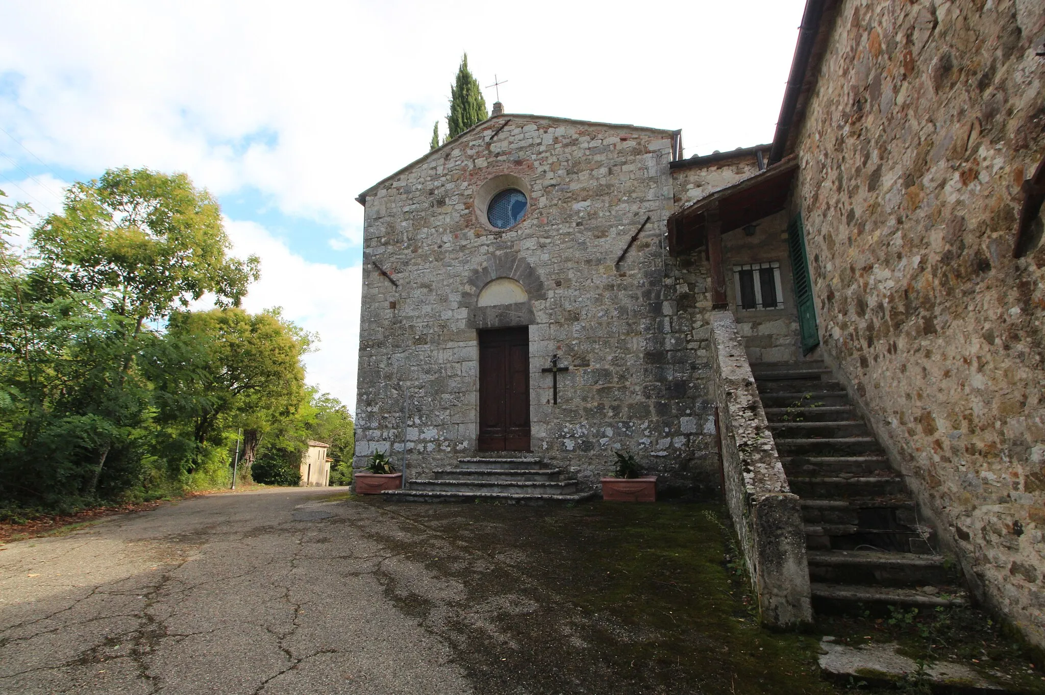 Photo showing: Church San Giorgio alla Piazza, La Piazza, hamlet of Castellina in Chianti, Province of Siena, Tuscany, Italy