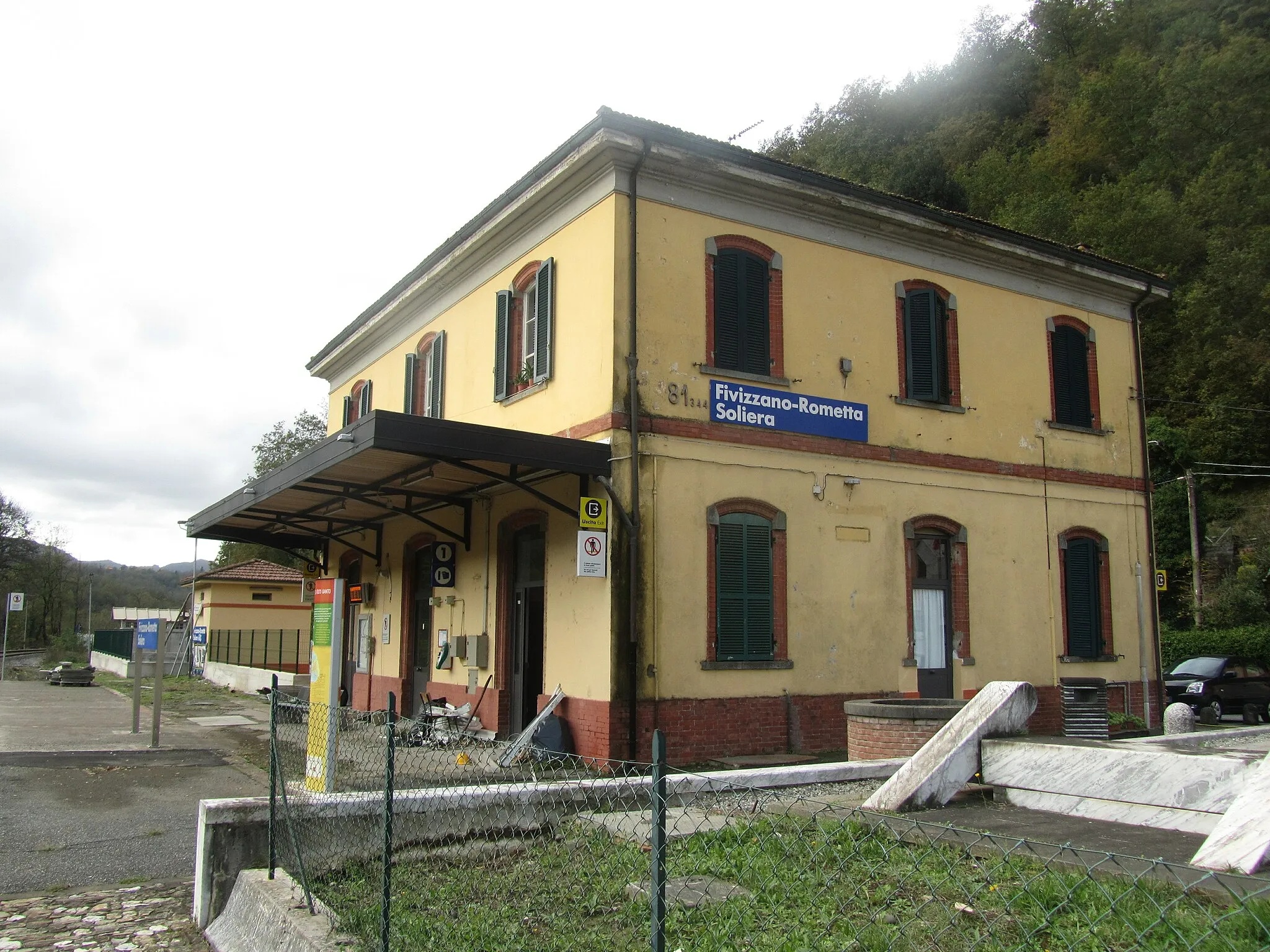 Photo showing: Stazione di Fivizzano-Rometta-Soliera, provincia di Massa-Carrara.