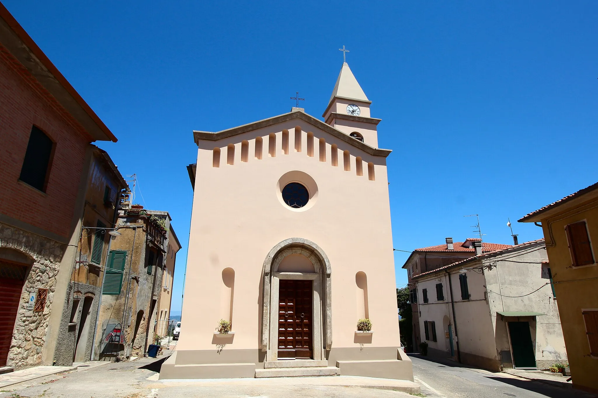 Photo showing: Church San Lorenzo, Collemontanino, hamlet of Casciana Terme Lari, Province of Pisa, Tuscany, Italy