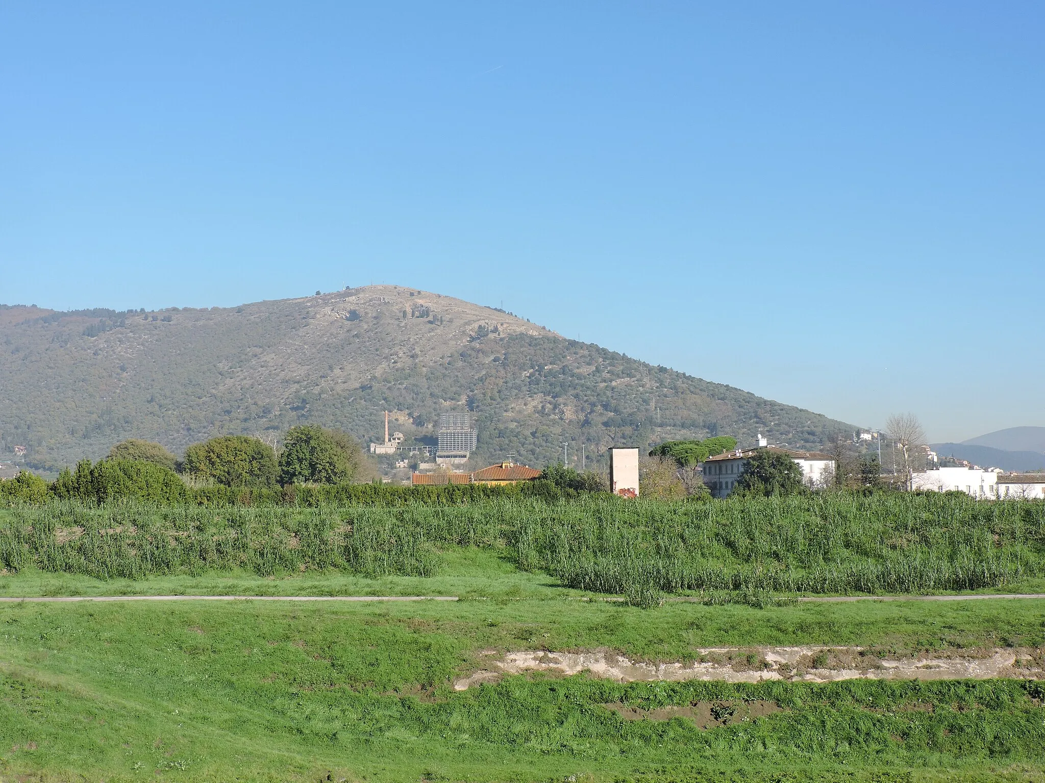 Photo showing: Prato, Poggio Castiglione visto dalla pista ciclabile Gino Bartali