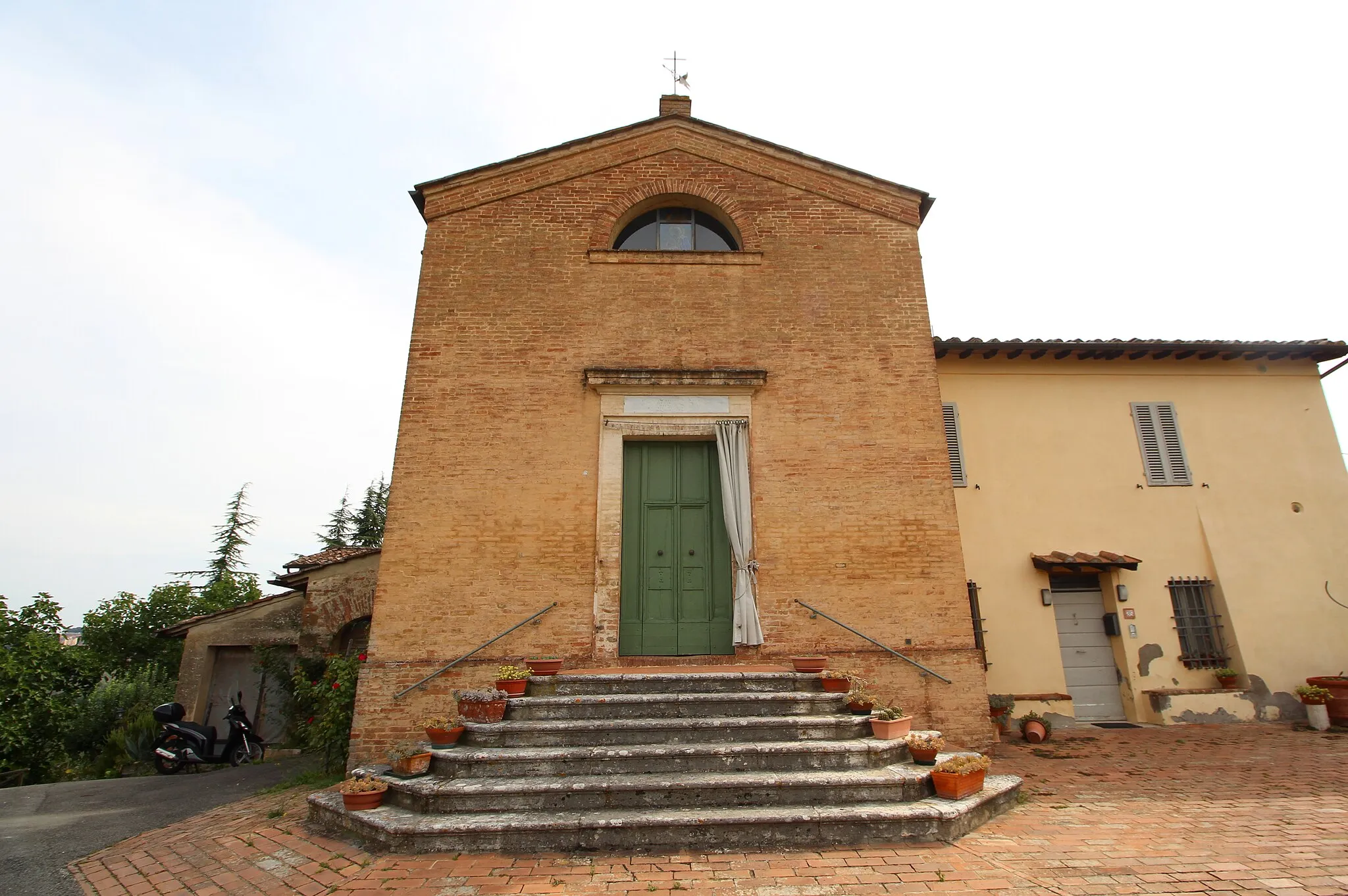 Photo showing: Church San Bartolomeo a Monastero, Costafabbri (also Monastero), hamlet of Siena, Province of Siena, Tuscany, Italy