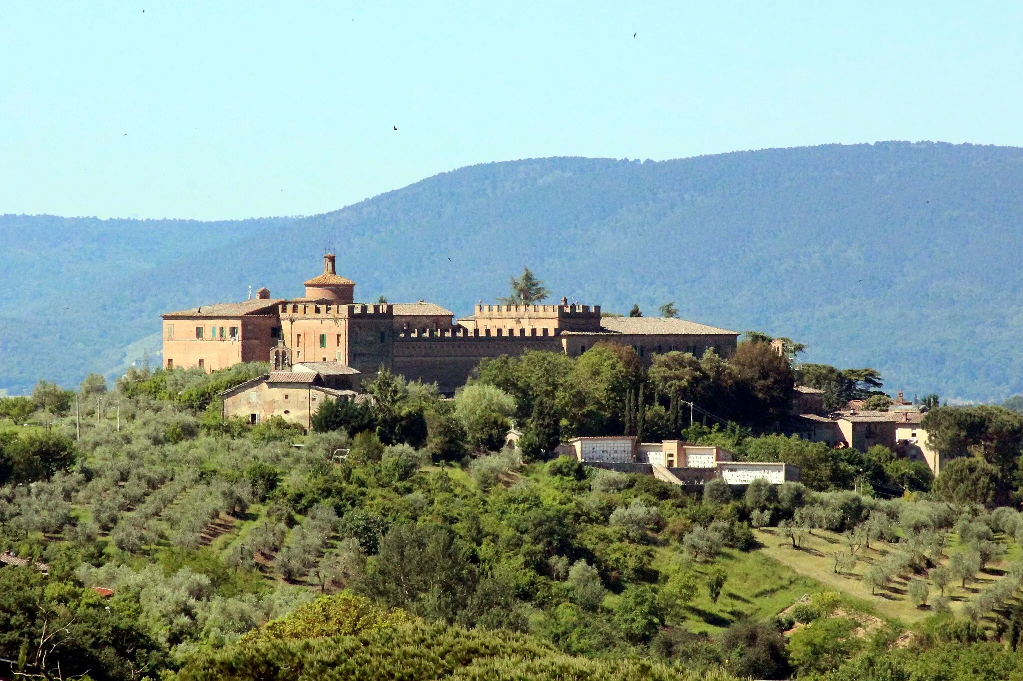 Photo showing: Monastery Sant’Eugenio in Costafabbri, hamlet of Siena, Tuscany, Italy