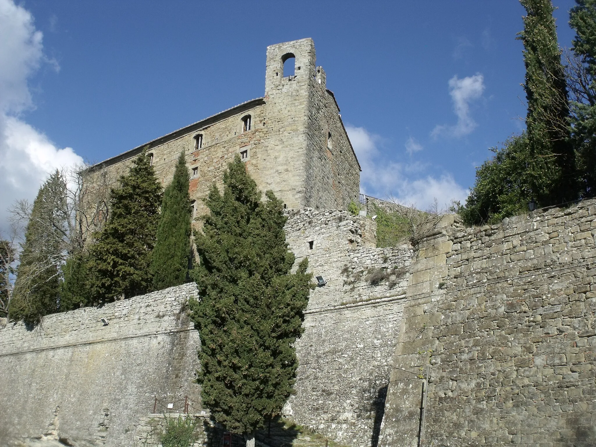 Photo showing: Fortress Fortezza del Girifalco (Fortezza Medicea del Girifalco) in Cortona, Valdichiana, Province of Arezzo, Tuscany, Italy