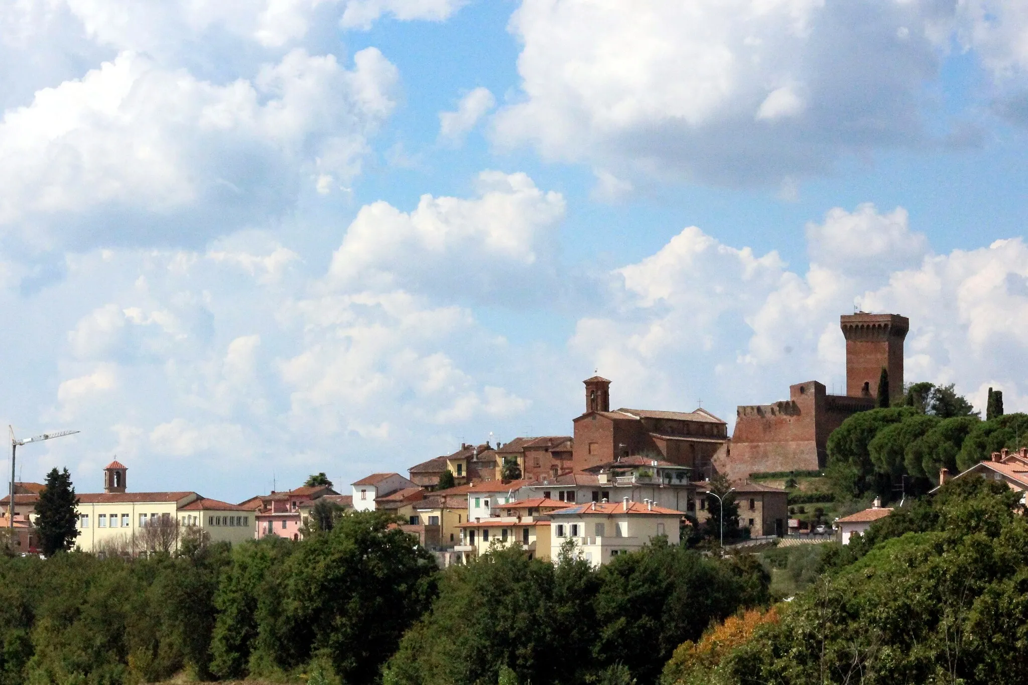 Photo showing: Panorama of Marciano della Chiana, Valdichiana, Province of Arezzo, Tuscany, Italy