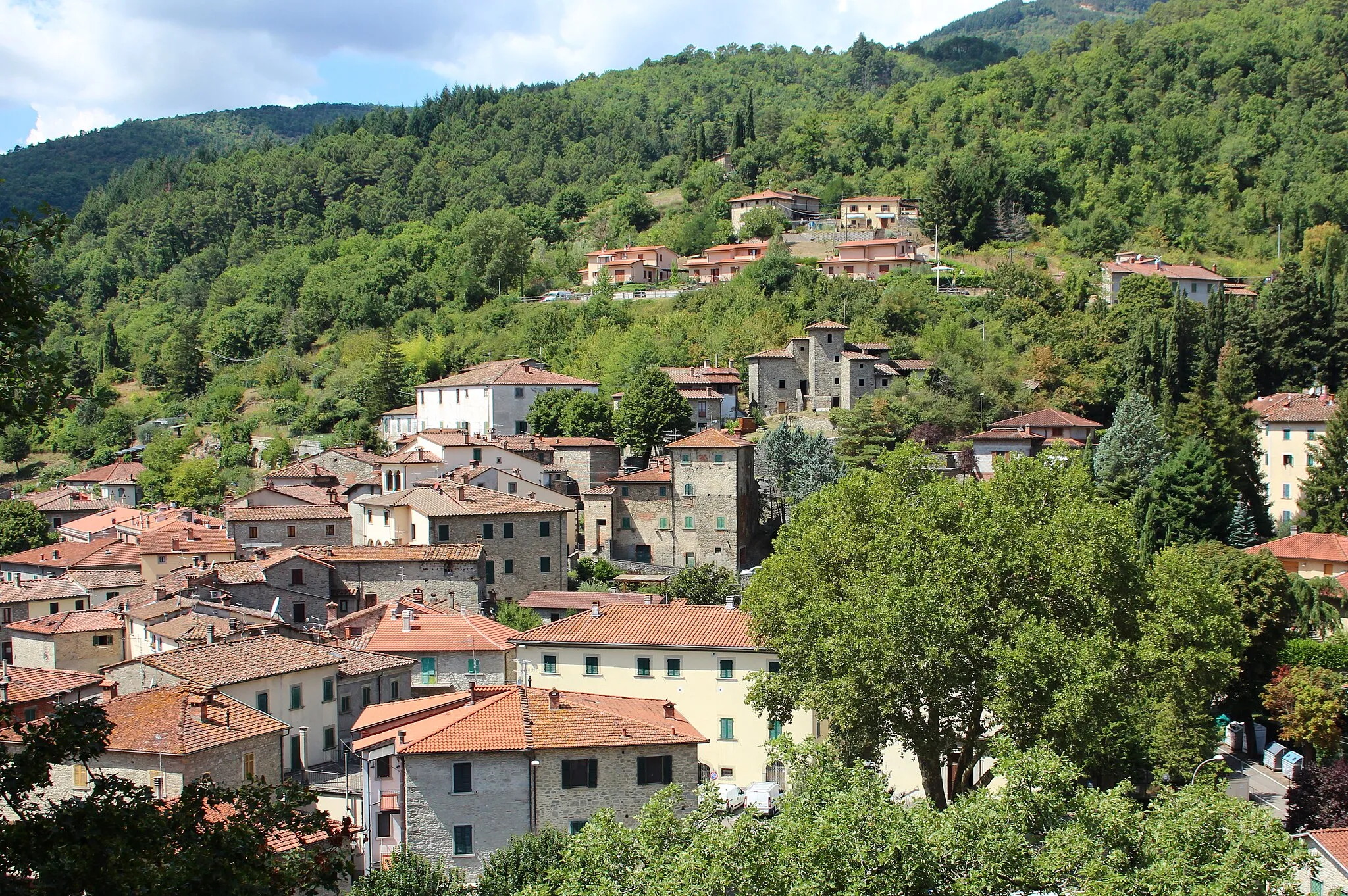 Photo showing: Panorama of Talla, Casentino, Province of Arezzo, Tuscany, Italy