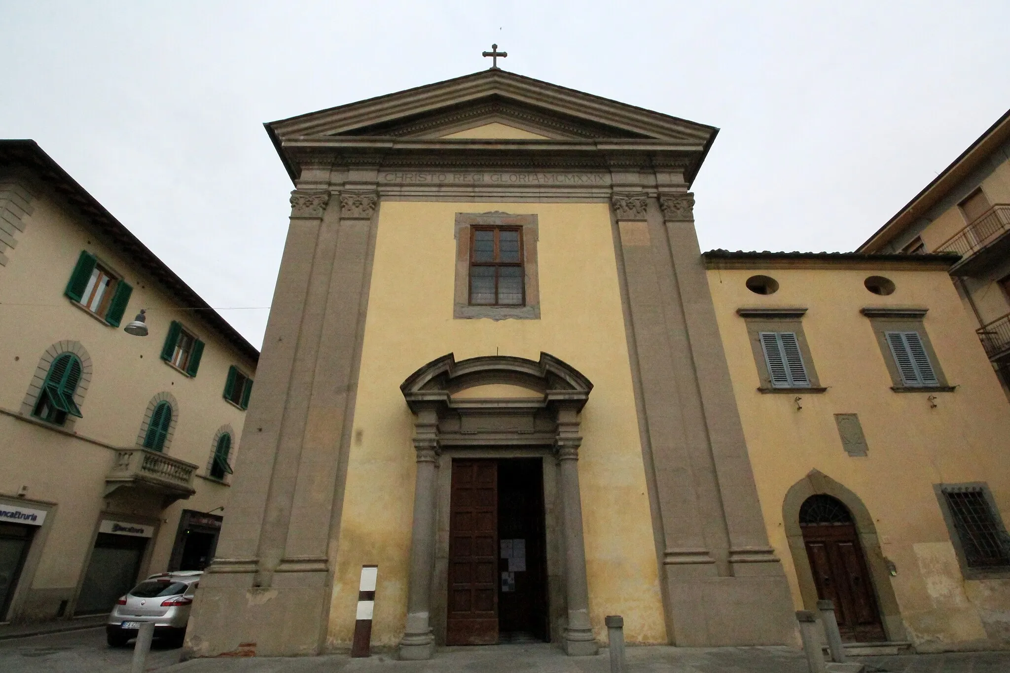 Photo showing: Church Santa Maria Bambina, center square of Terranuova Bracciolini, Province of Arezzo, Tuscany, Italy