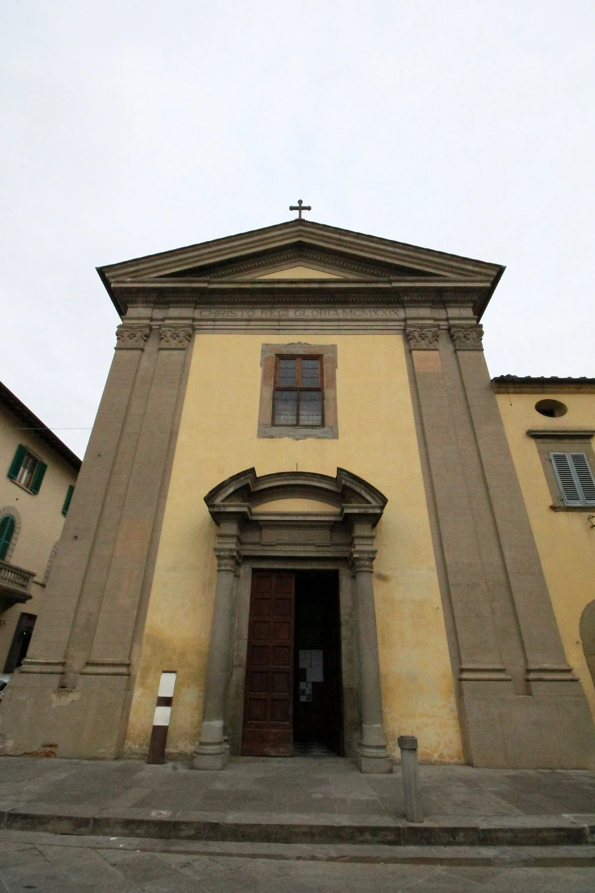 Photo showing: Church Santa Maria Bambina, center square of Terranuova Bracciolini, Province of Arezzo, Tuscany, Italy
