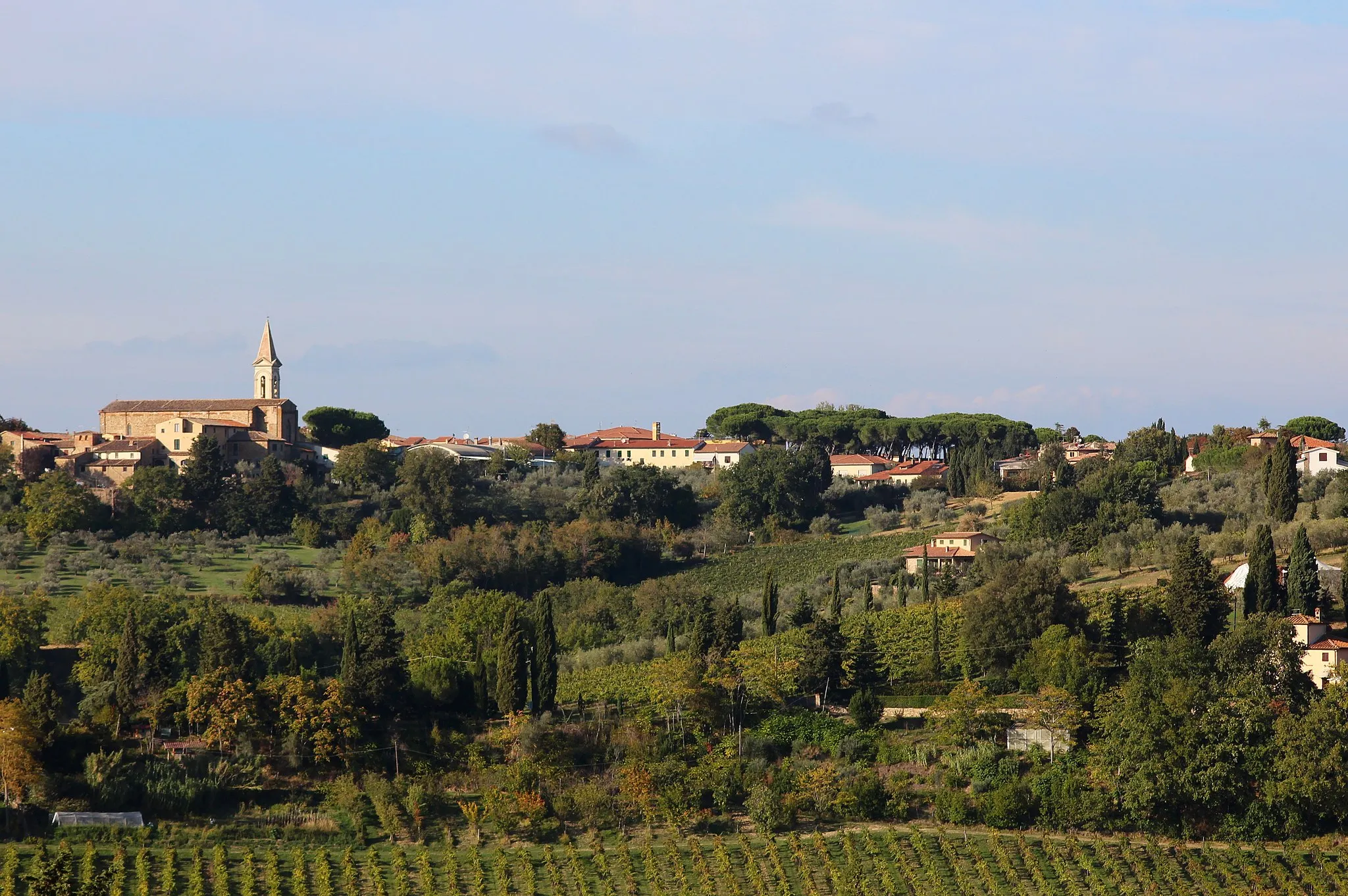 Photo showing: Panorama of Tavarnelle Val di Pesa, Metropolitan City of Florence, Tuscany, Italy