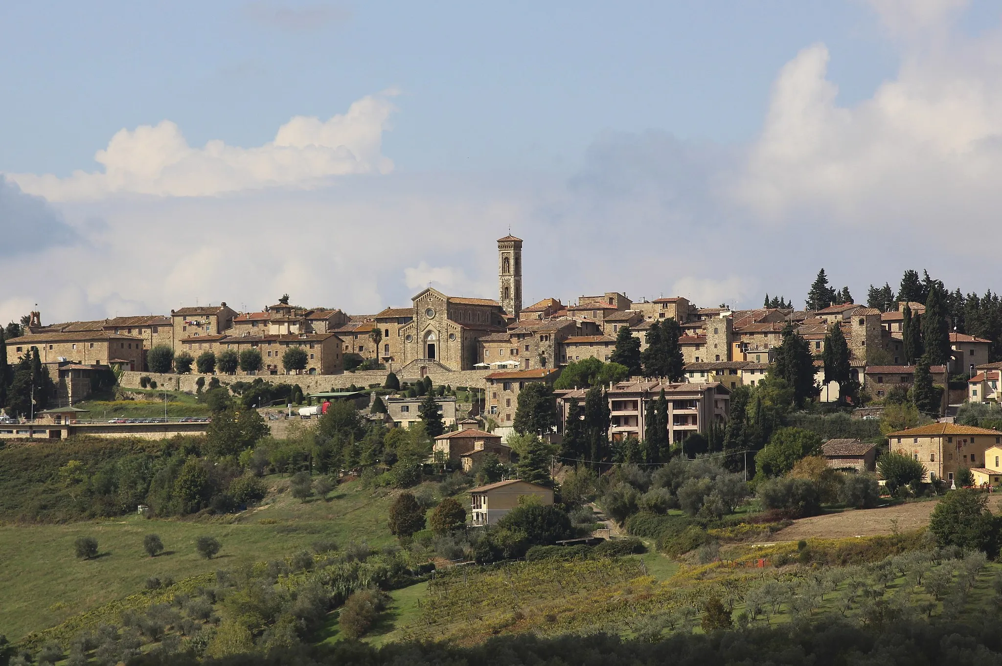 Photo showing: Panorama of Barberino Val d'Elsa, Comune in the Metropolitan City of Florence, Tuscany, Italy