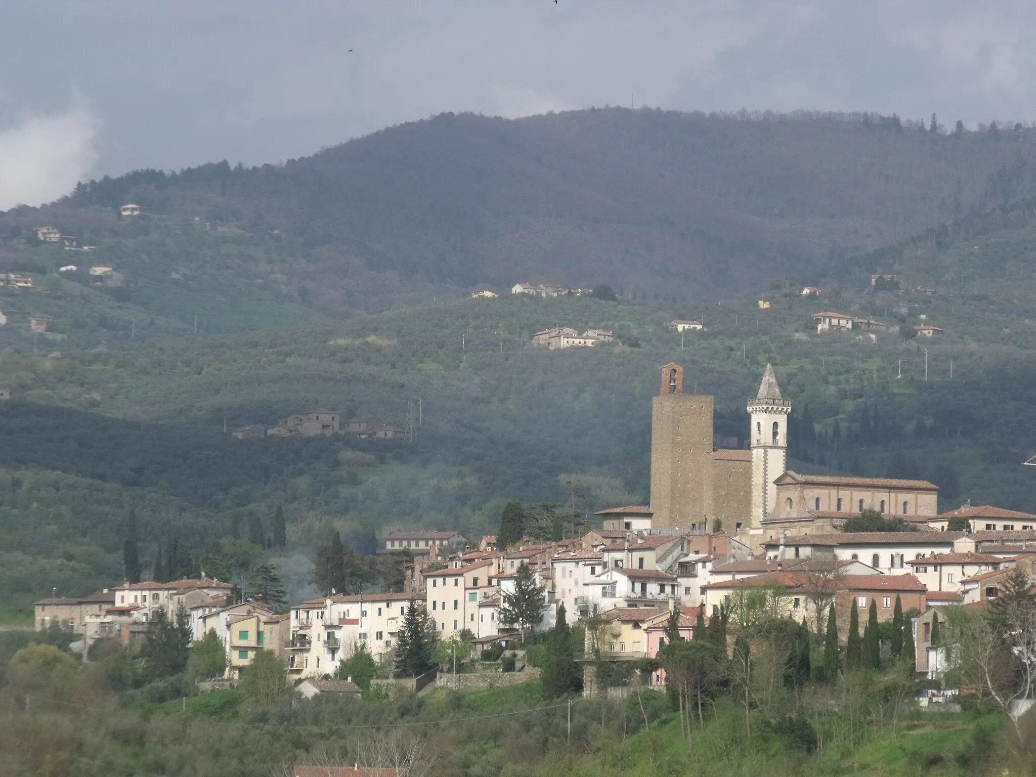 Photo showing: Panorama of Vinci, Province of Florence, Tuscany, Italy