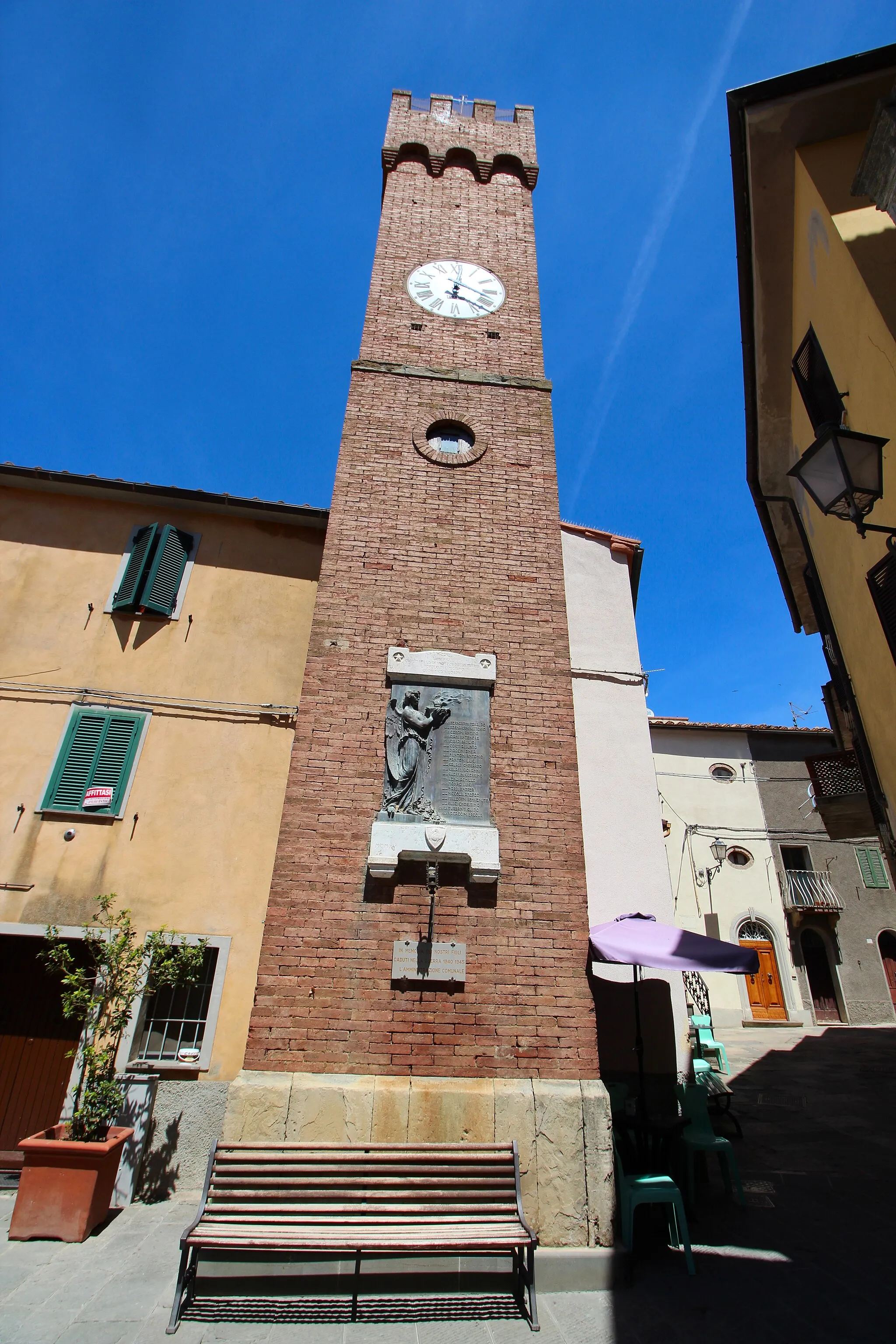 Photo showing: Torre dell’Orologio, in Cinigiano, Province of Grosseto, Tuscany, Italy