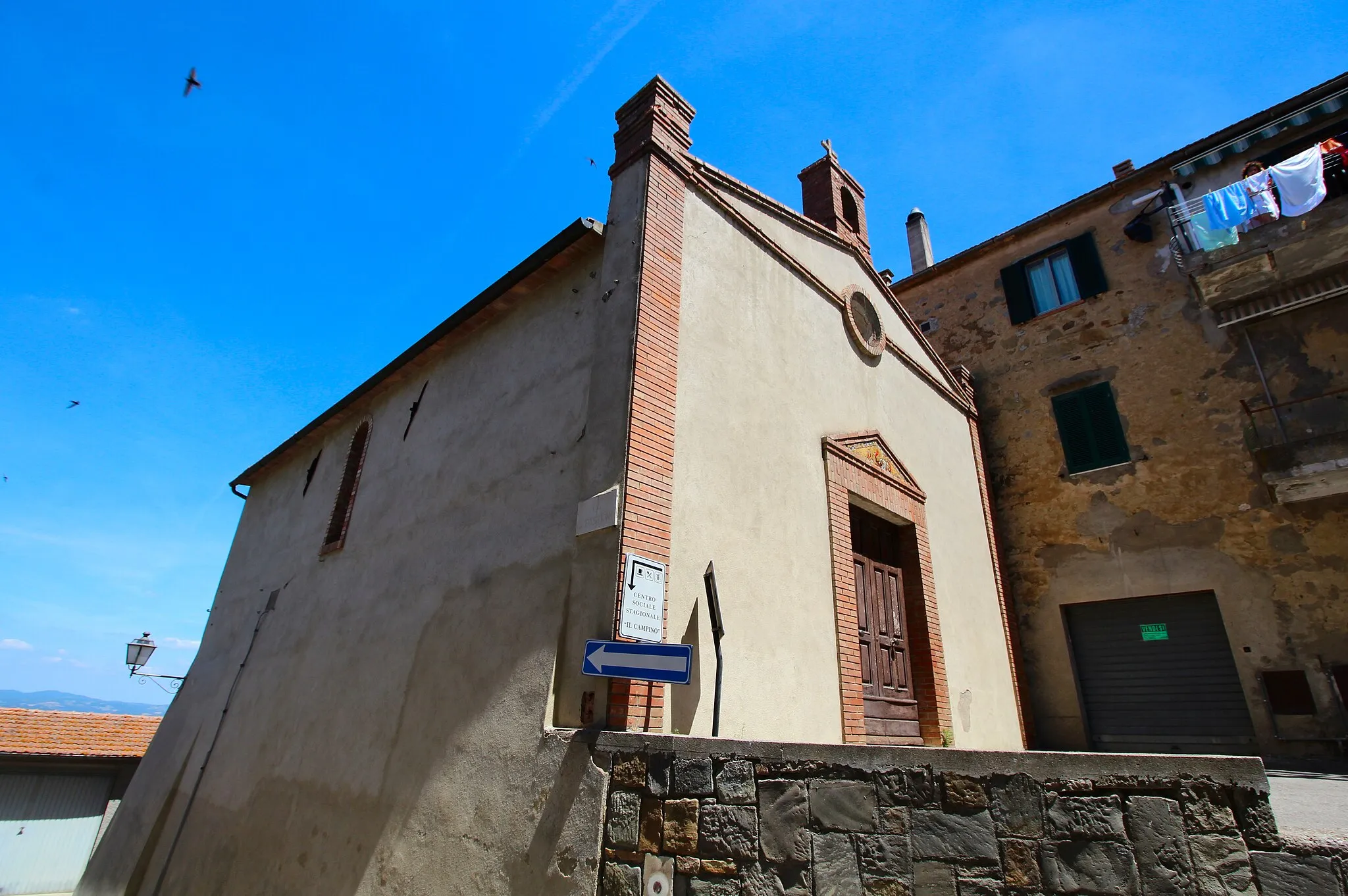 Photo showing: Oratory Oratorio della Compagnia di San Sebastiano, Cinigiano, Province of Grosseto, Tuscany, Italy