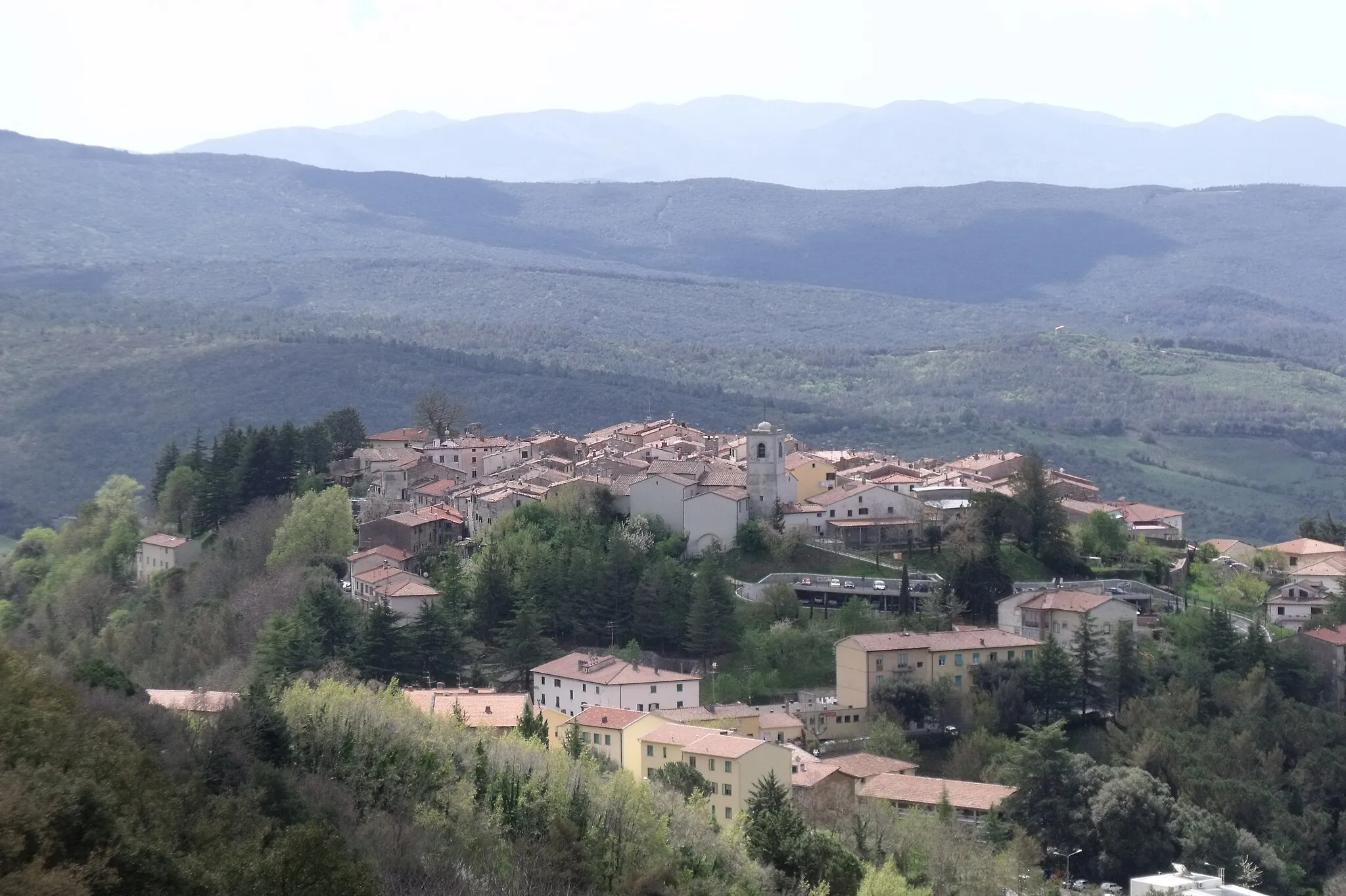 Photo showing: Panorama of Monterotondo Marittimo, Province of Grosseto, Tuscany, Italy