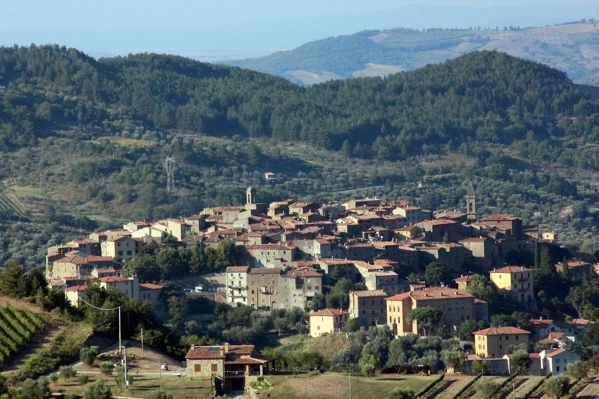Photo showing: Panorama of Seggiano, Province of Grosseto, Tuscany, Italy